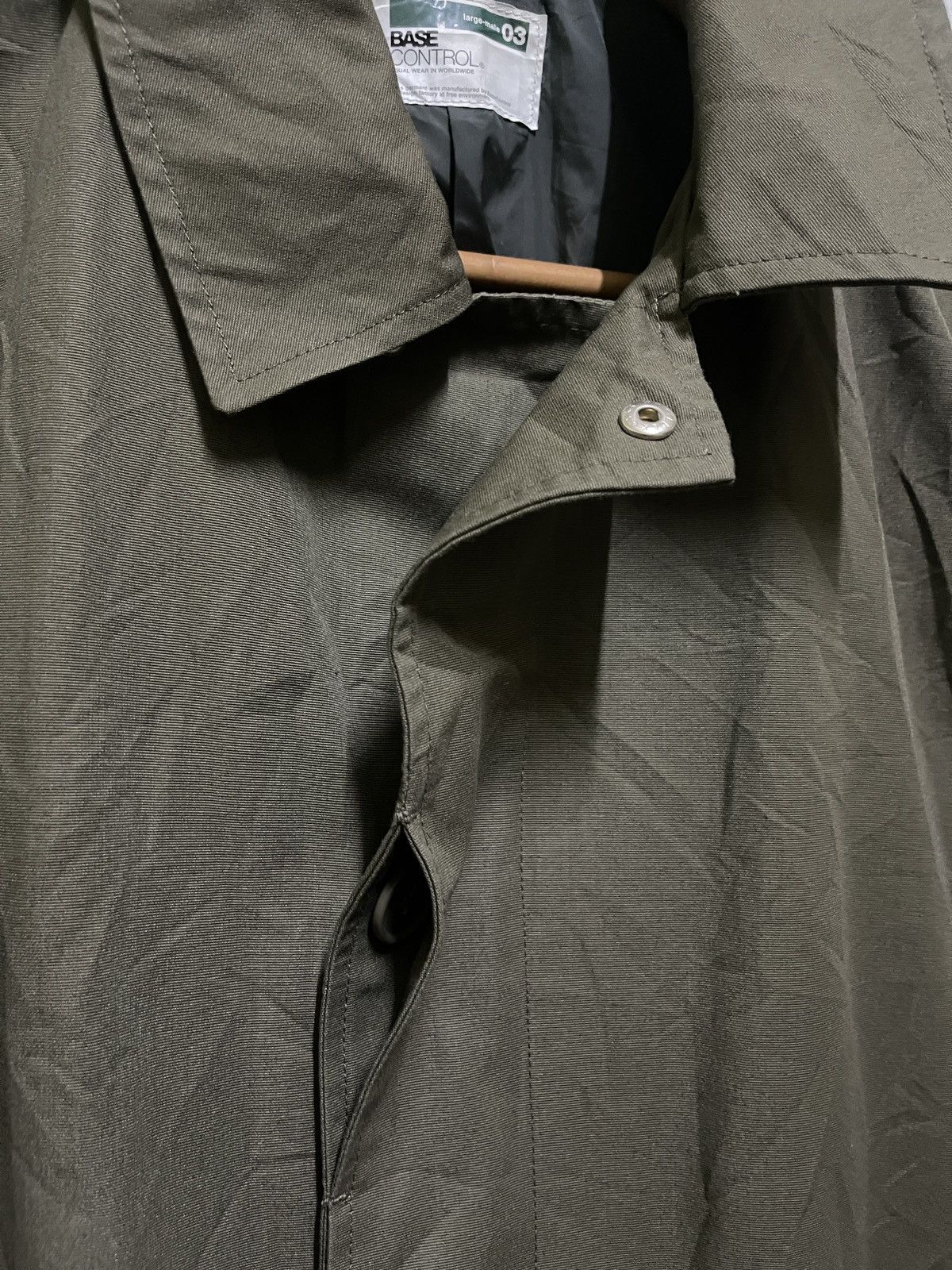BASE CONTROL × Japanese Brand Base Control Green Army Jacket Parka Size US L / EU 52-54 / 3 - 4 Thumbnail