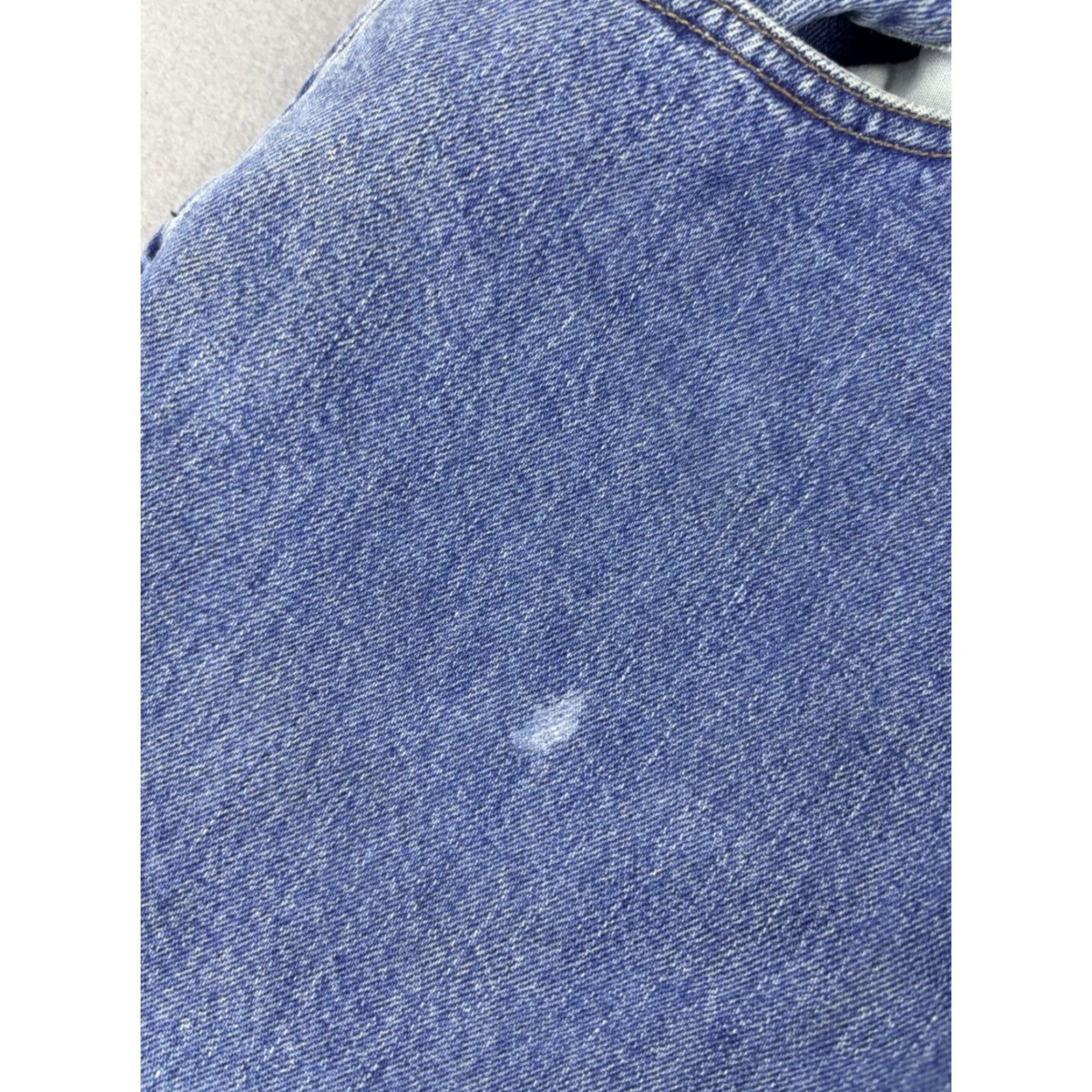 Denime VINTAGE Levi’s Silver Tab Baggy Jeans Men 36x30 Blue Denim 90s Relaxed Straight 32 Inseam 27 Inseam, Medium Wash, Zip Button, Denim, Men Size US 36 / EU 52 - 3 Thumbnail