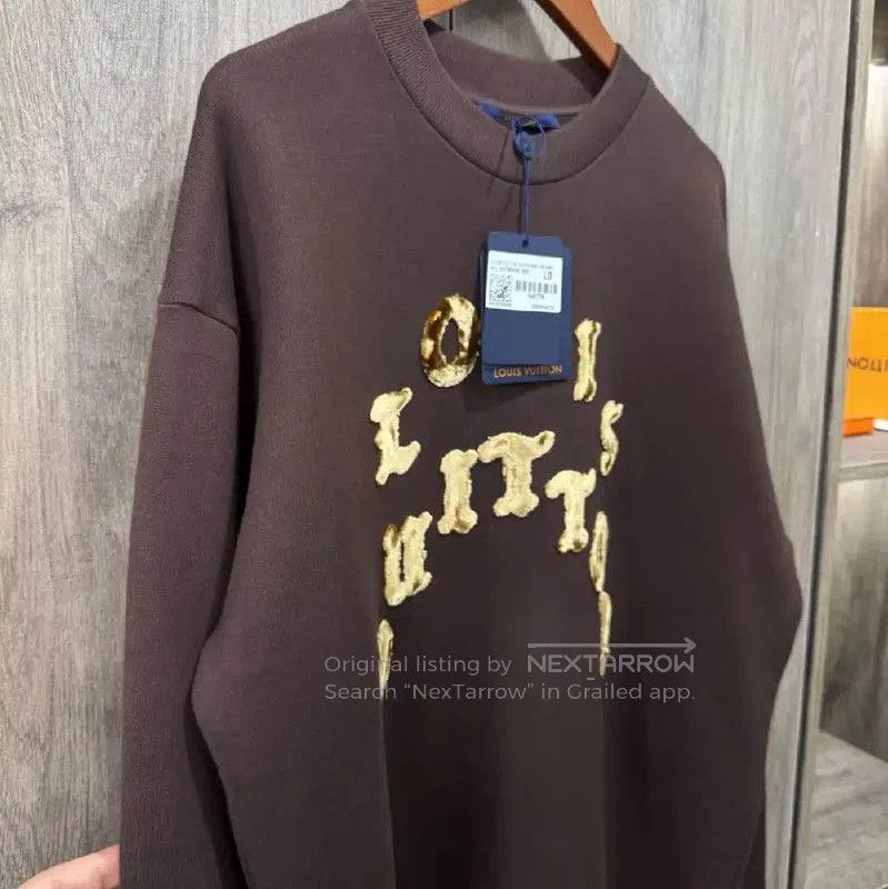Louis Vuitton Louis Vuitton Brown Leather Men's Sweatshirt . Size US L / EU 52-54 / 3 - 6 Thumbnail