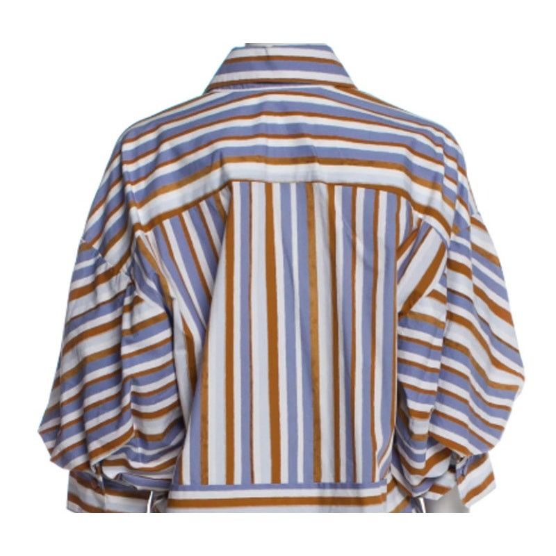 Other Silvia Tcherassi Manrola Striped 3/4-Sleeve Shirt Size XS / US 0-2 / IT 36-38 - 7 Thumbnail