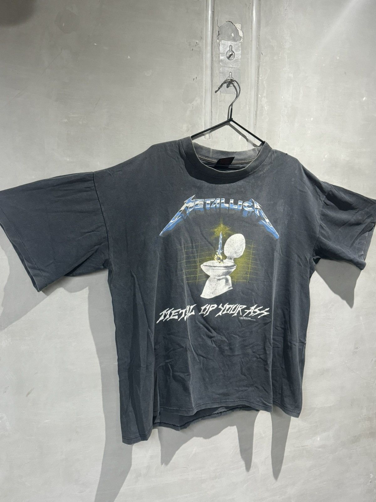 Band Tees × Metallica × Vintage Vintage OG 1980s Metallica Metal Up Your Ass Size US XL / EU 56 / 4 - 8 Thumbnail