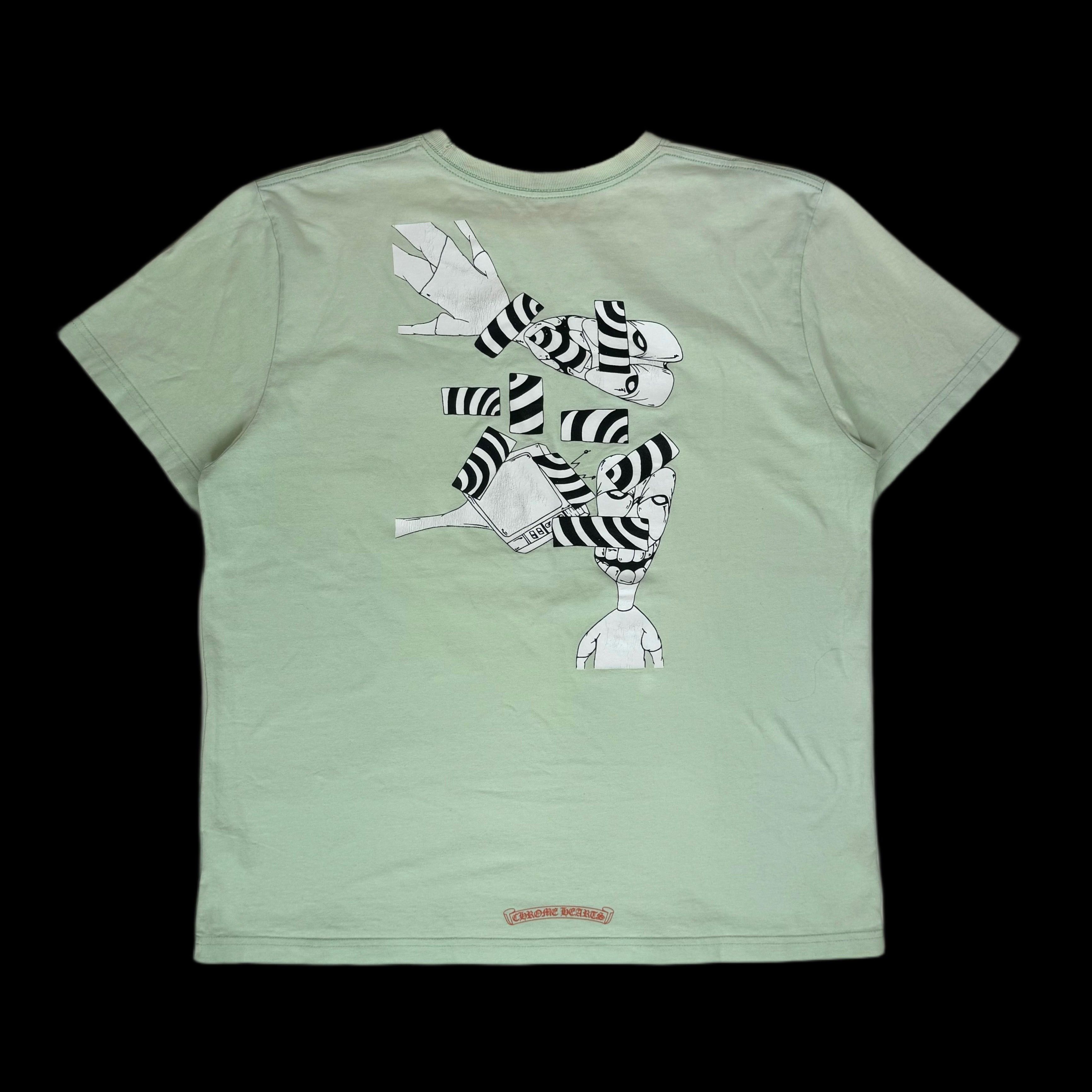 image of Chrome Hearts Mattyboy Lust Tee Shirt Seafoam, Men's (Size XL)