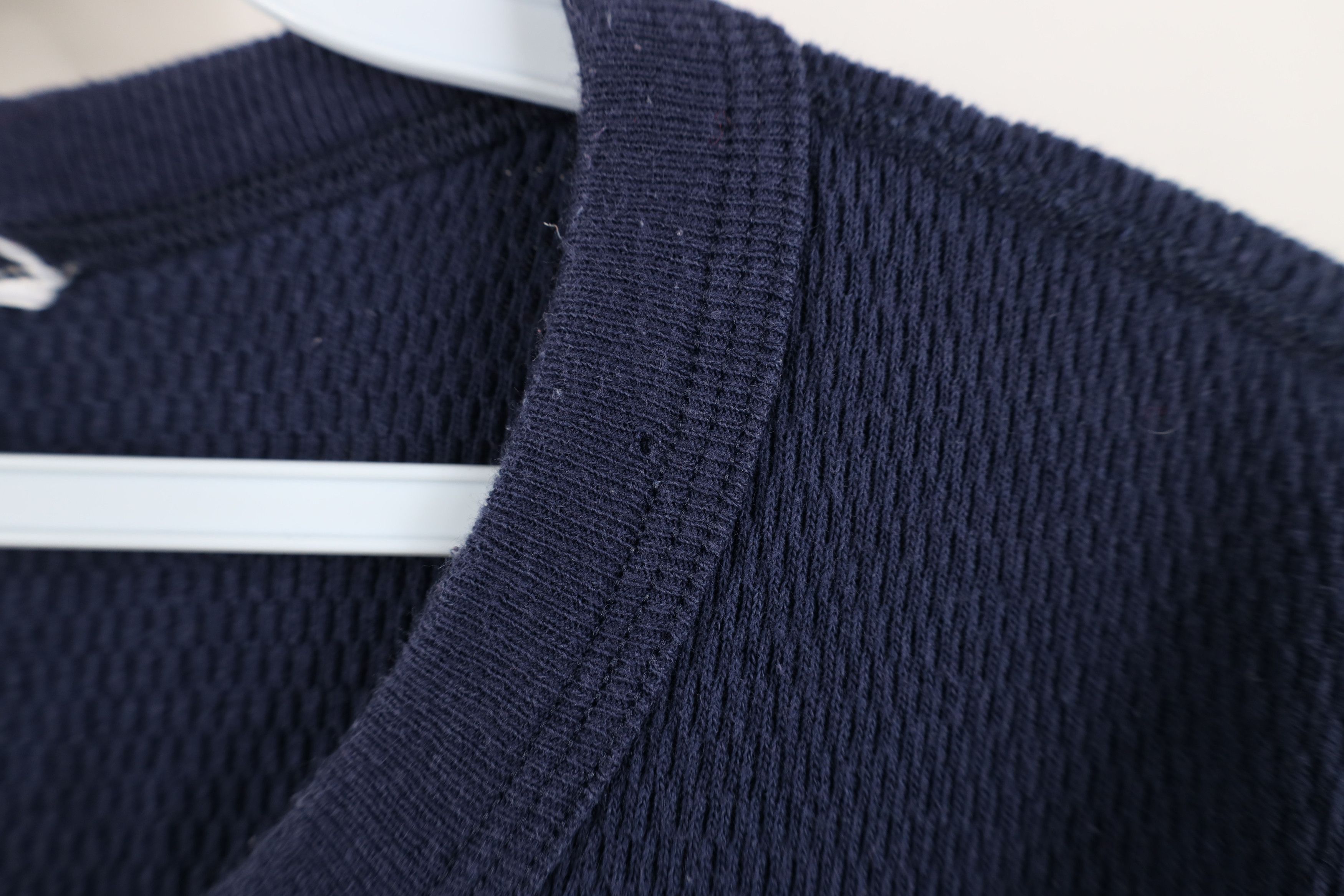 Vintage Vintage 90s Streetwear Waffle Knit Long Sleeve T-Shirt Size US L / EU 52-54 / 3 - 4 Thumbnail