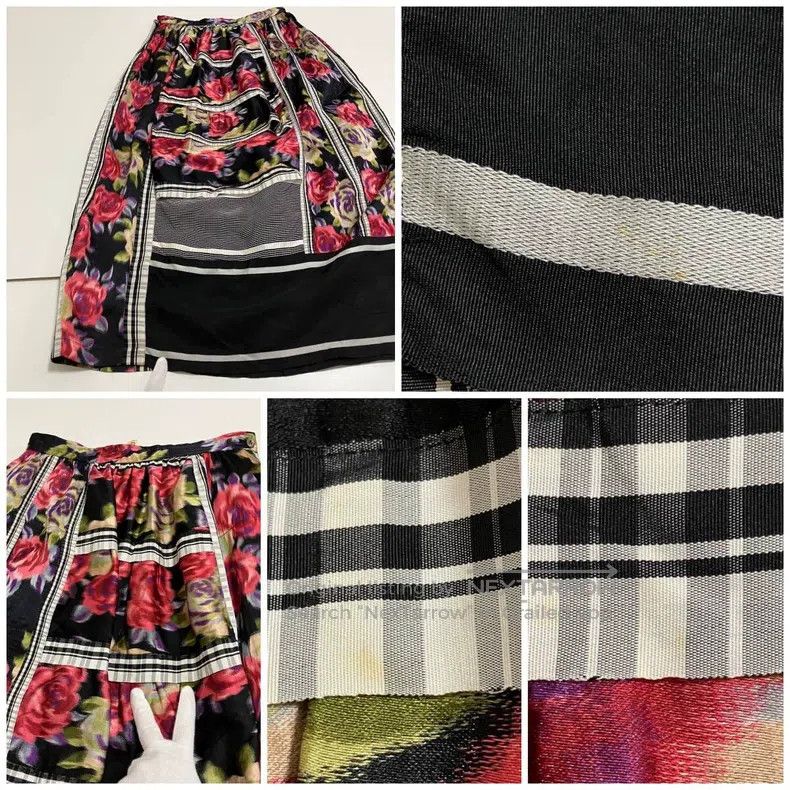 Comme des Garcons Comme Des Garcons size M Deconstructed Printed Skirt Size 24" / US 00 / IT 34 - 5 Thumbnail
