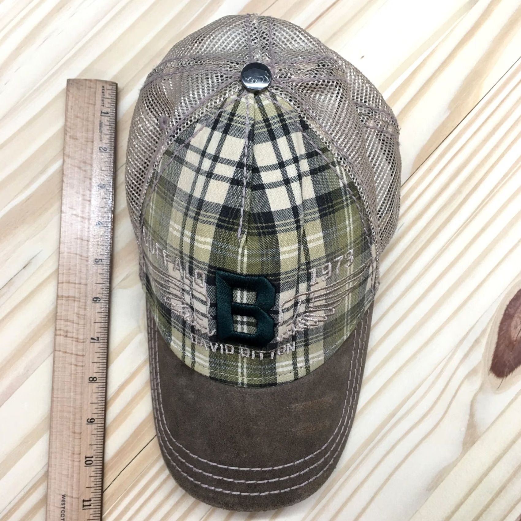 Buffalo David Bitton Buffalo David Bitton Trucker Hat Mens Brown OS Curved Brim Embroidered Logo Size ONE SIZE - 3 Thumbnail