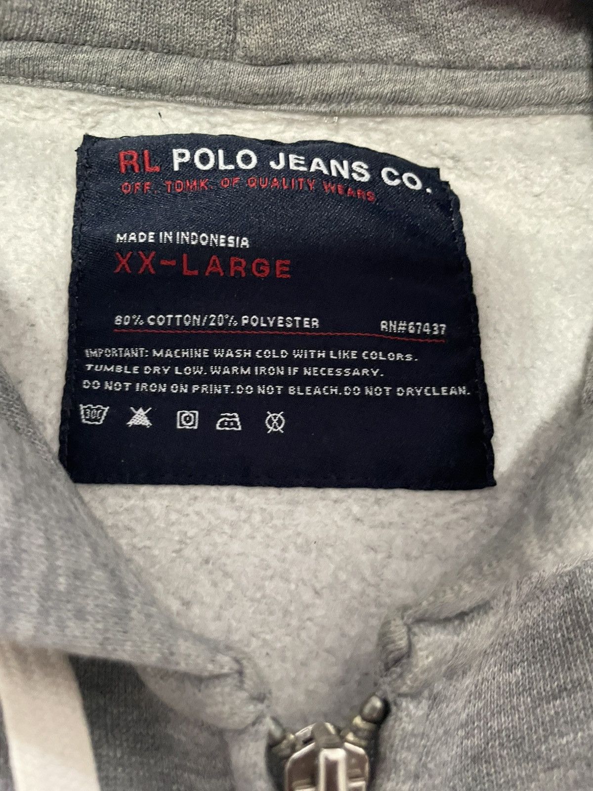 Polo Ralph Lauren Gray polo jeans hoodie Size US XXL / EU 58 / 5 - 3 Thumbnail