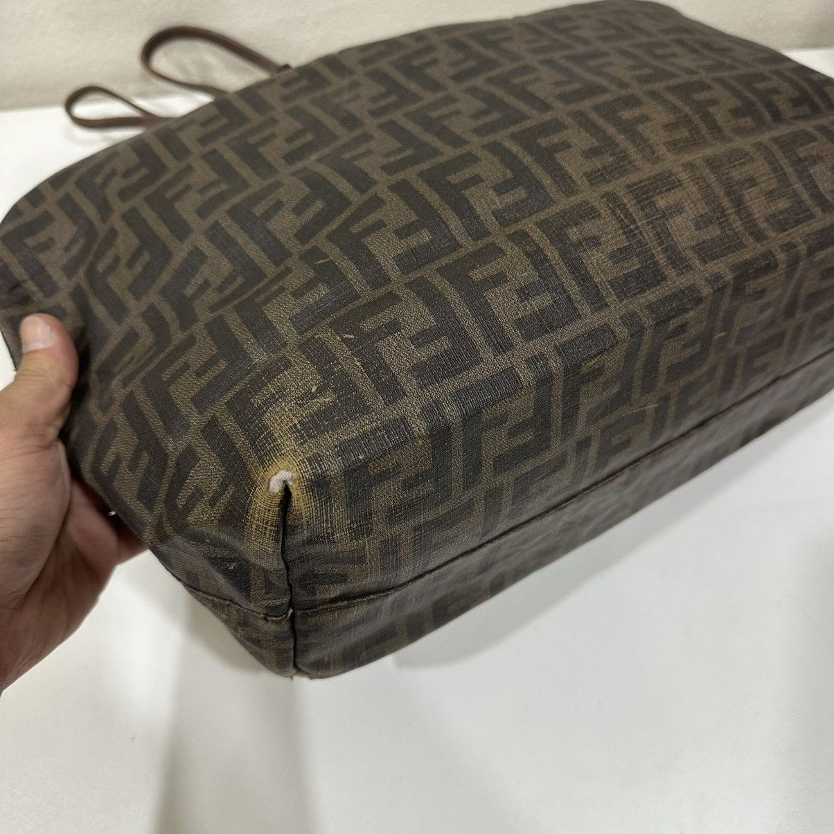 Fendi ‼️LASTDROP‼️ FENDI ZUCCA FF PATTERN PVC TOTE BAG Size ONE SIZE - 6 Thumbnail