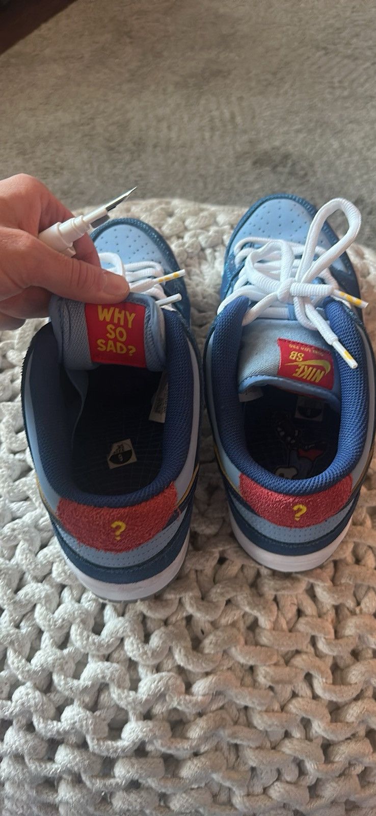 Nike SB Nike Dunk Low SB “Why So Sad?” Size US 9 / EU 42 - 4 Thumbnail