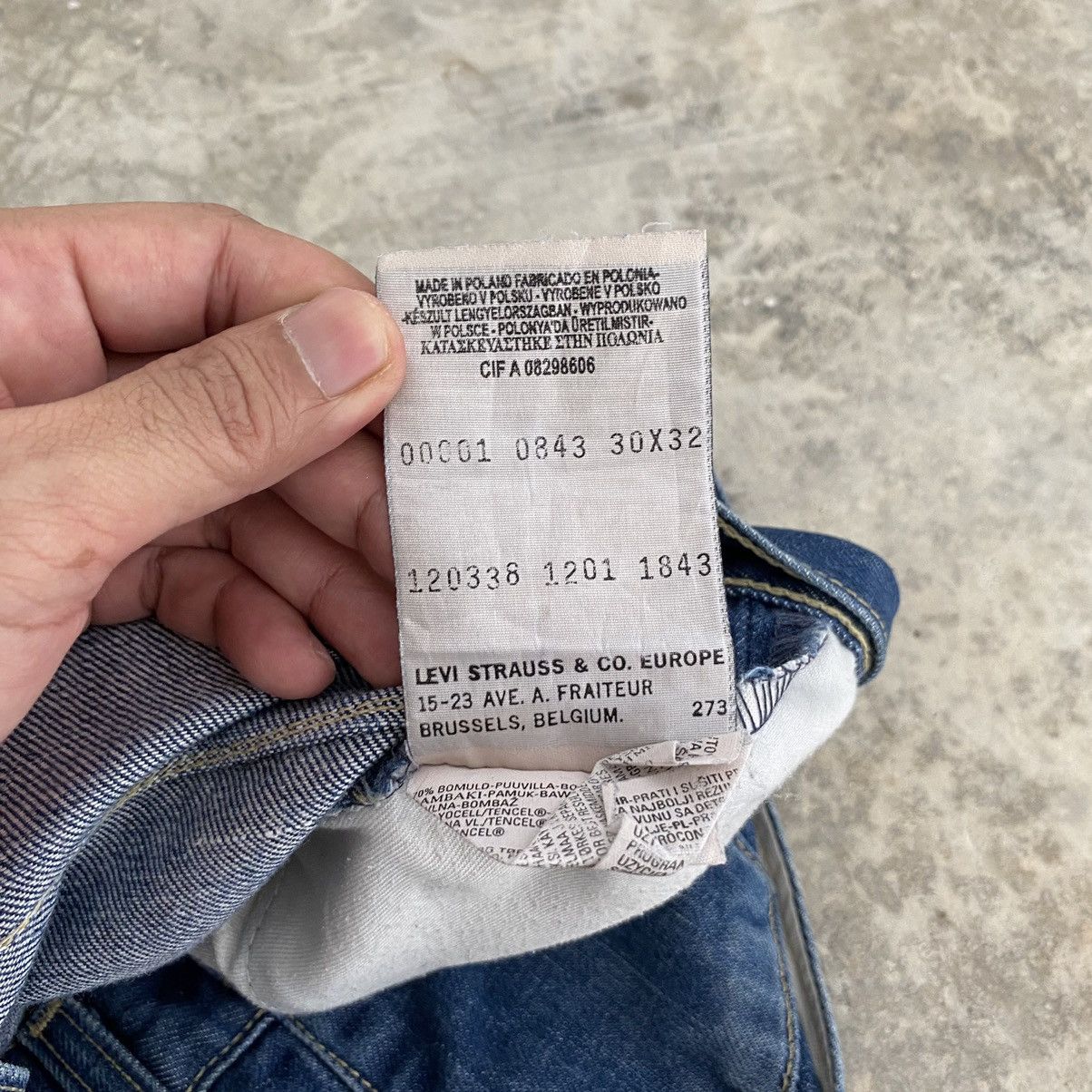 Levi's Vintage Levis Engineered Takuya Kimura Relaxed Denim Jeans Size US 30 / EU 46 - 13 Thumbnail