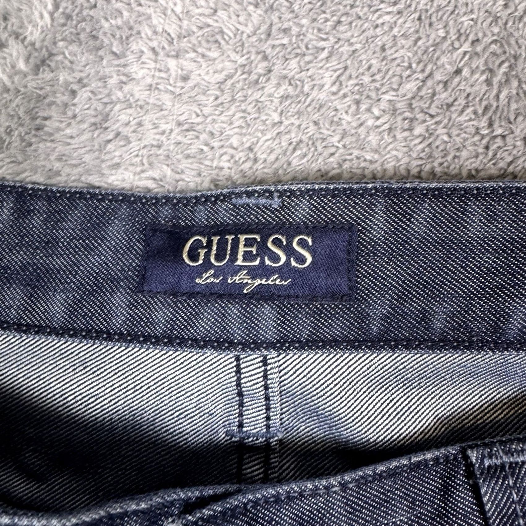 Guess GUESS Jeans Mens 34x32 Raw Denim Streetwear Desmond Relaxed Straight Y2K Whisker Jeans Size US 34 / EU 50 - 6 Thumbnail