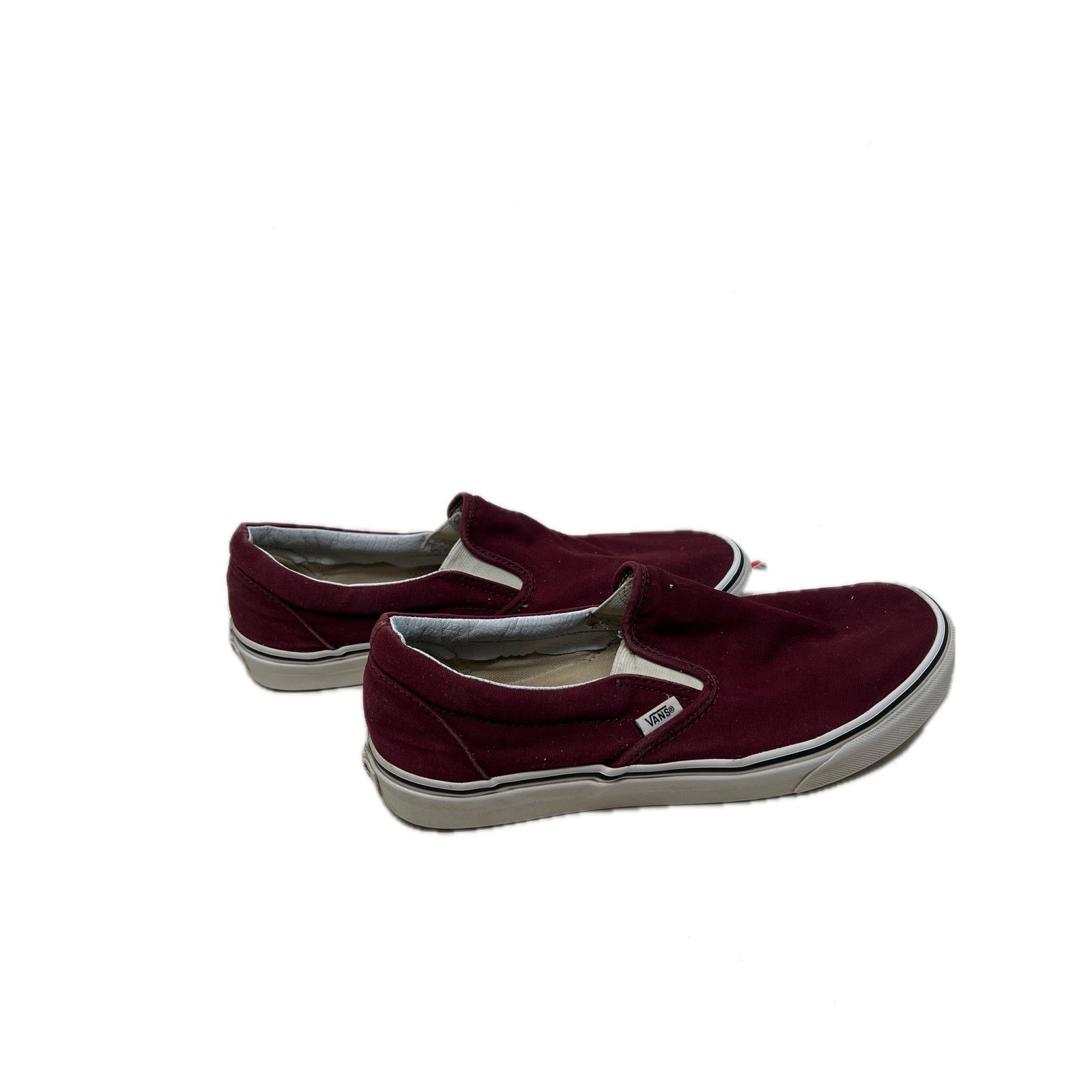 Vans VANS Canvas Burgundy Low Top Skate Shoes Mens 10 Size US 10 / EU 43 - 3 Thumbnail