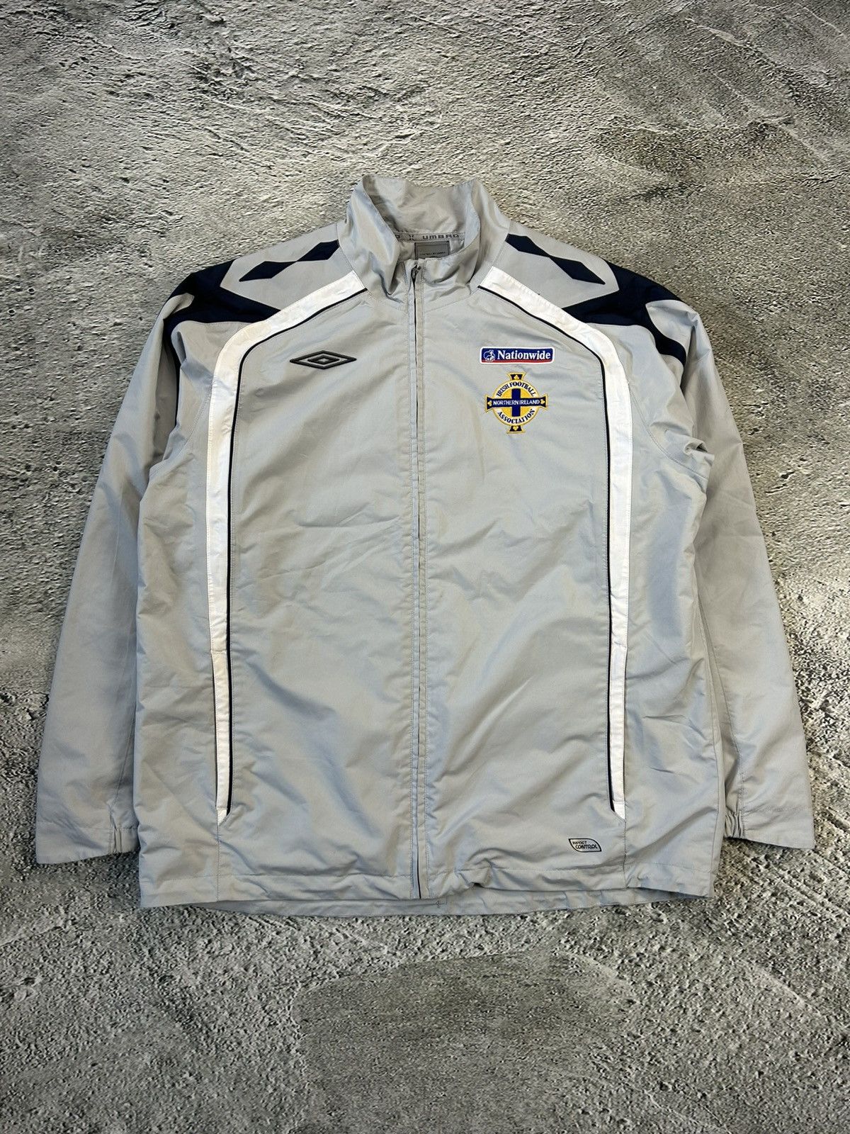 Umbro × Vintage Umbro Northern Ireland vintage track jacket grey Nationwide Size US XL / EU 56 / 4 - 1 Thumbnail