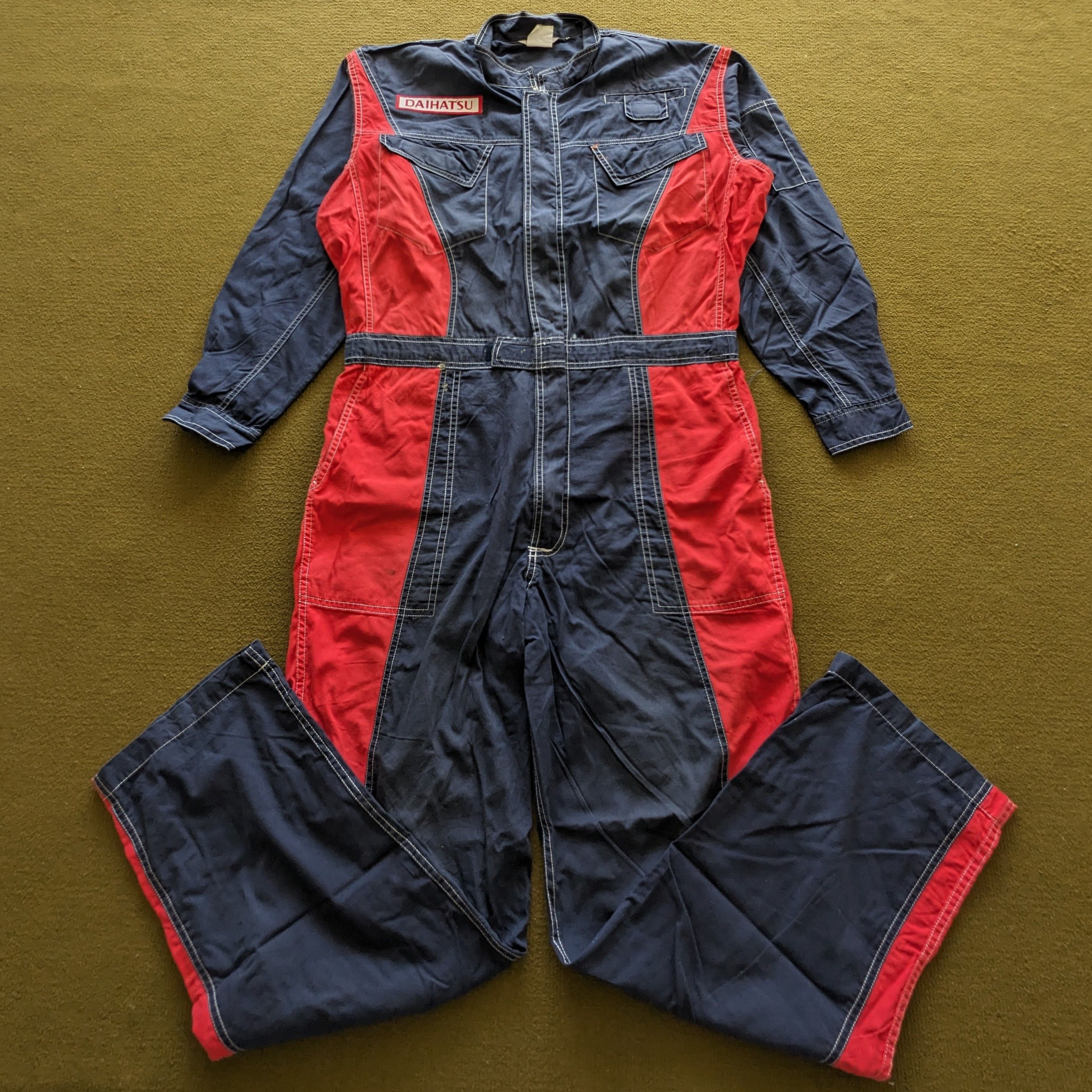 Vintage Vintage DAIHATSU Motorsports Racing Coverall Workwear Jacket Size US L / EU 52-54 / 3 - 3 Thumbnail