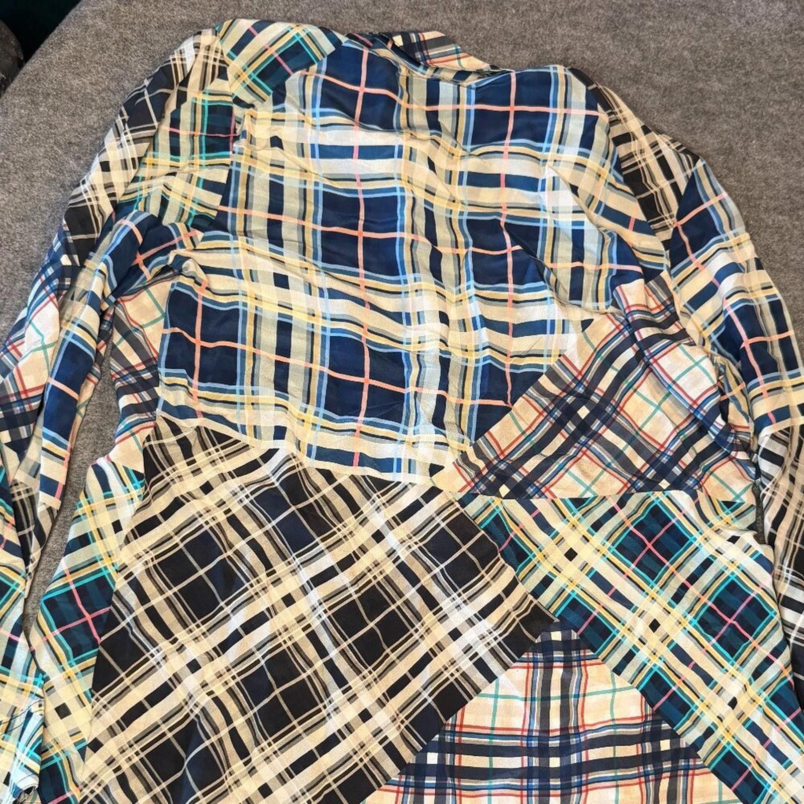 Other Johnny Was Idora Patchwork Button Down Shirt Silk NWT Boho Size S / US 4 / IT 40 - 7 Thumbnail