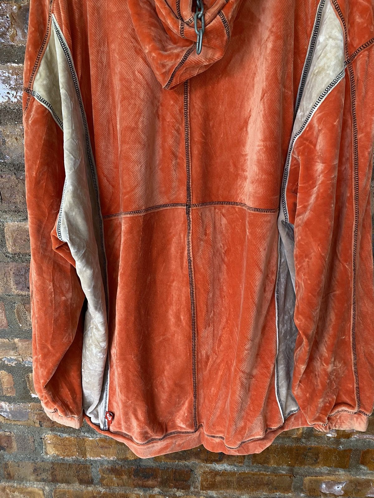 Pelle Pelle Pelle Pelle contra Stitch velvet color block hoodie Size US XXL / EU 58 / 5 - 14 Thumbnail