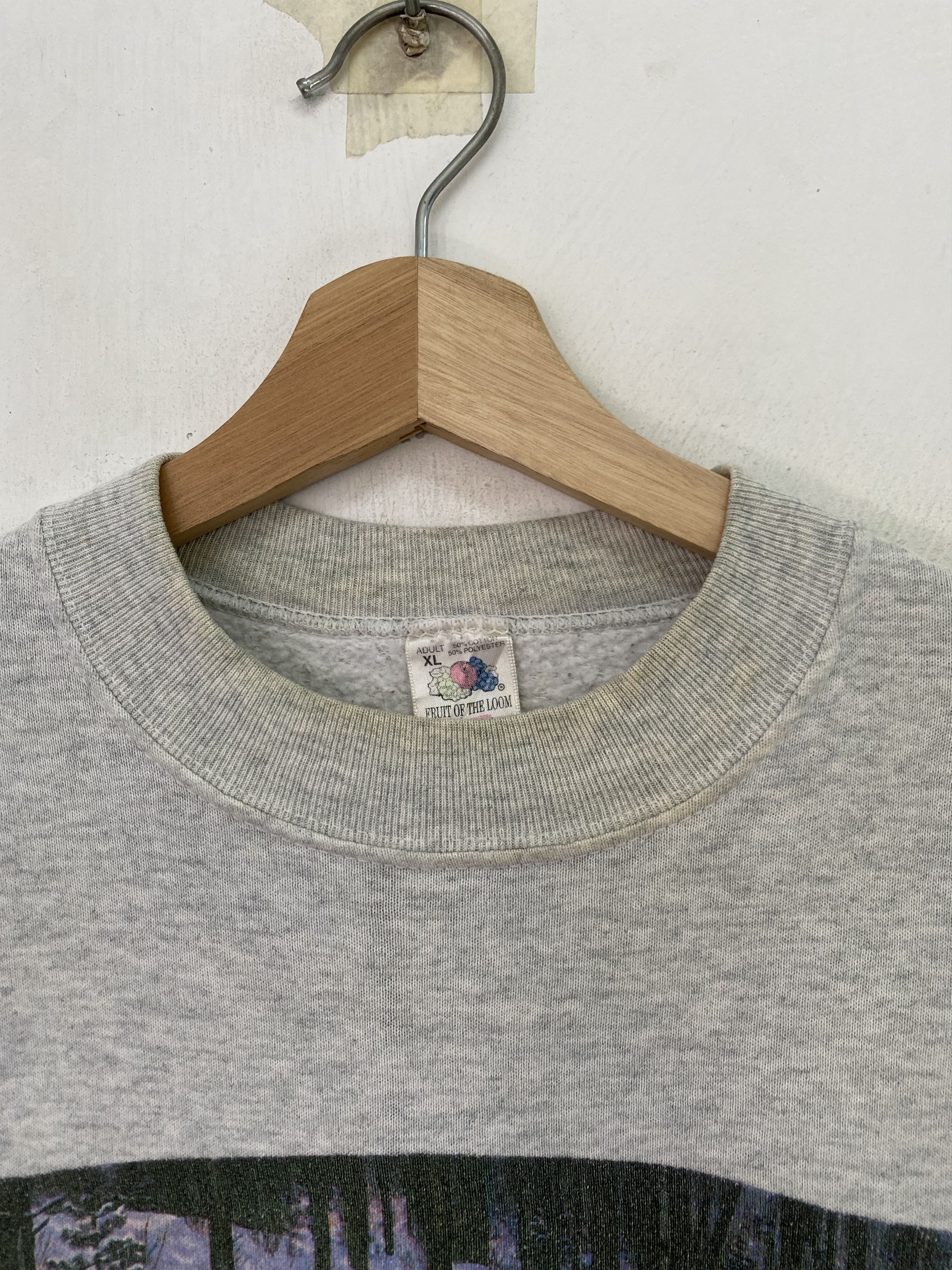 Habitat × Vintage Vintage Wild Wolf Habitat Sweatshirt Large Size Grey Size US L / EU 52-54 / 3 - 3 Thumbnail