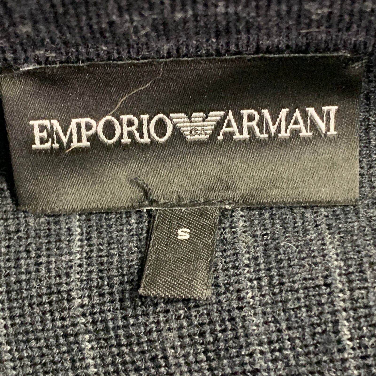 Emporio Armani AND OF OUTSIDERS Charcoal Breasted Notch Lapel Coat Size 36R - 7 Thumbnail