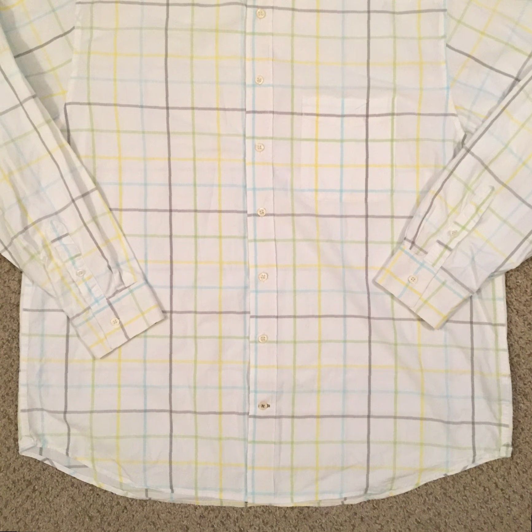 Old Navy Old Navy Shirt Mens XL White Check Long Sleeve Button Down Size US XL / EU 56 / 4 - 4 Thumbnail