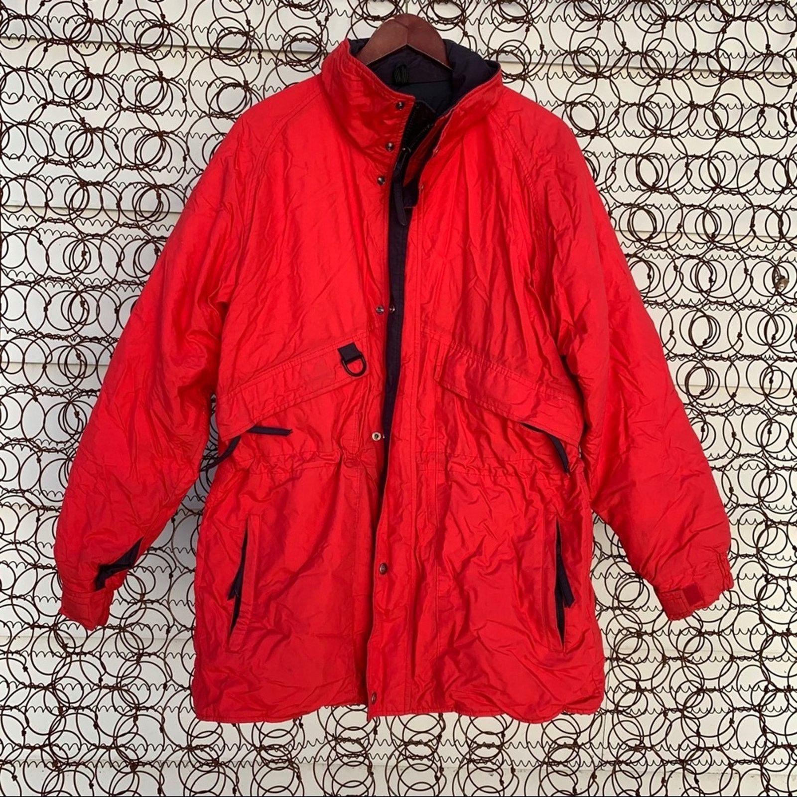 Woolrich Woolen Mills Vintage 90s Woolrich red winter ski coat jacket parka MEDIUM Size US M / EU 48-50 / 2 - 1 Thumbnail
