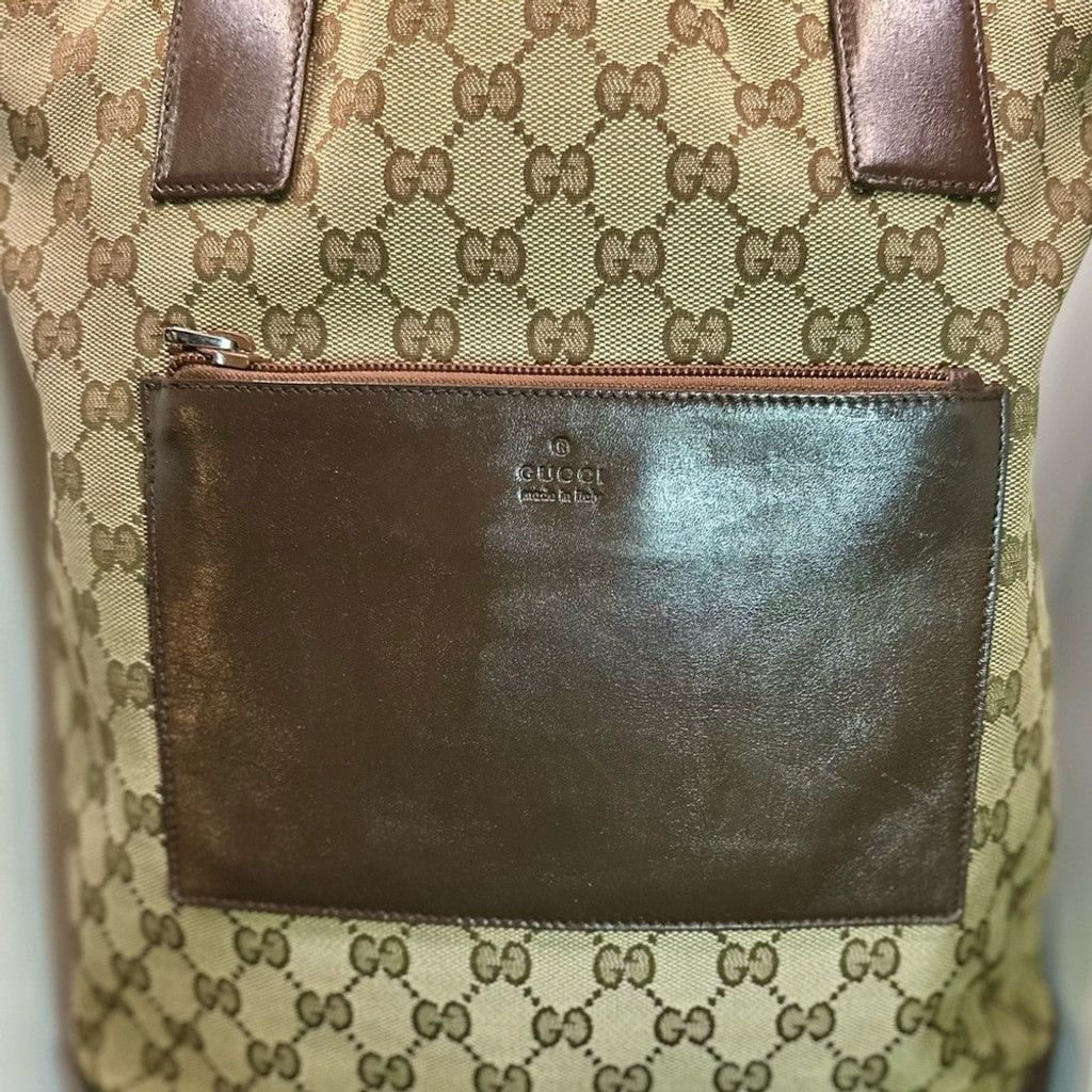Gucci Gucci Brown Monogram Tote Bag Size ONE SIZE - 1 Thumbnail
