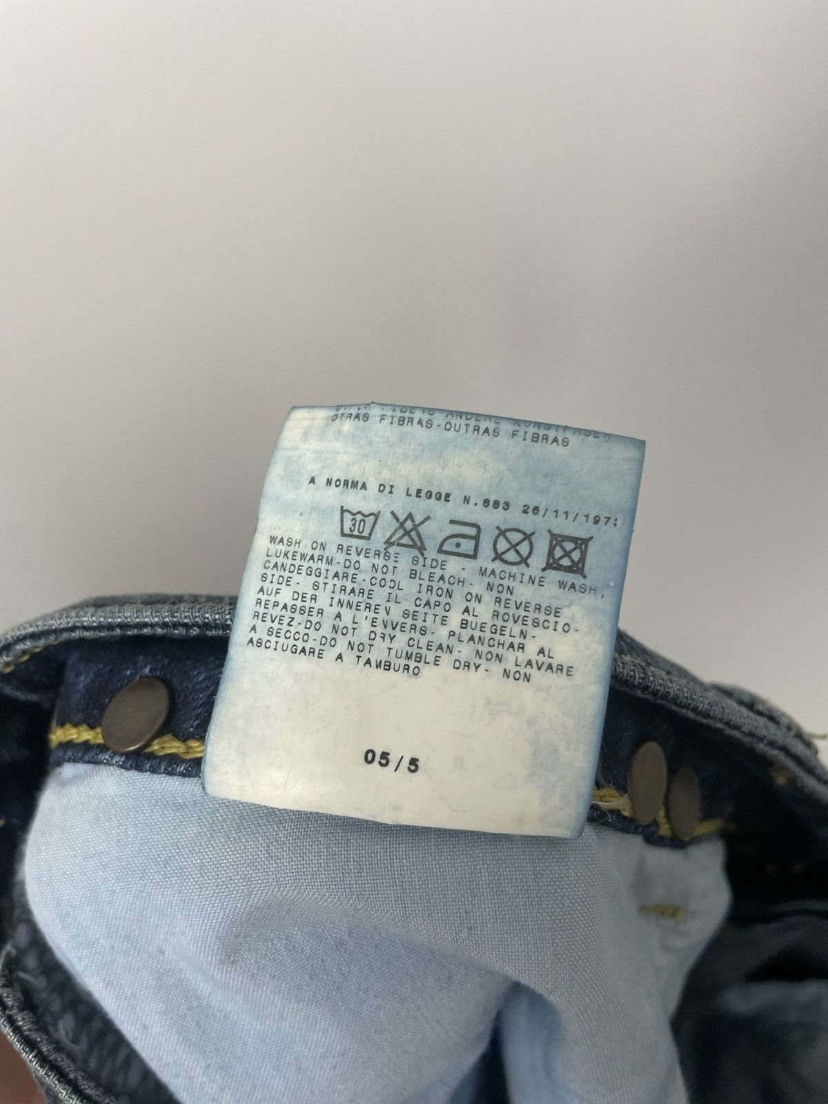 Roberto Cavalli 🔵flared fit denim jeans just cavalli vintage y2k avant garde Size 29" - 6 Thumbnail