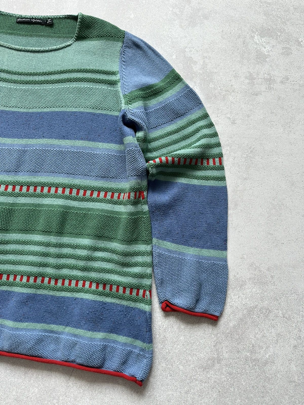 Gudrun Sjoden Gudrun Sjoden Cotton Knit Striped Sweater Pullover Womens L Size L / US 10 / IT 46 - 3 Thumbnail