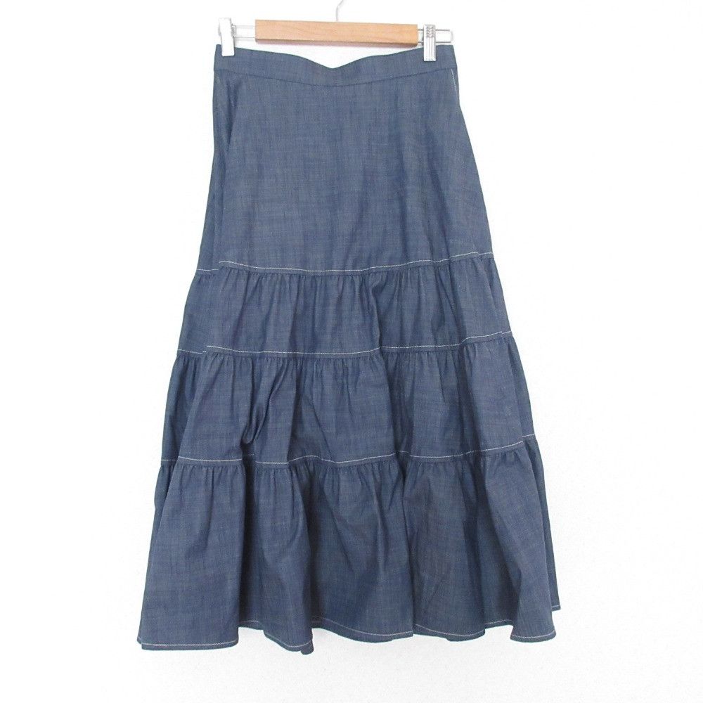 Other mila schon Stretch Chambray Long Skirt Others Skirts DUTY FREE for USA