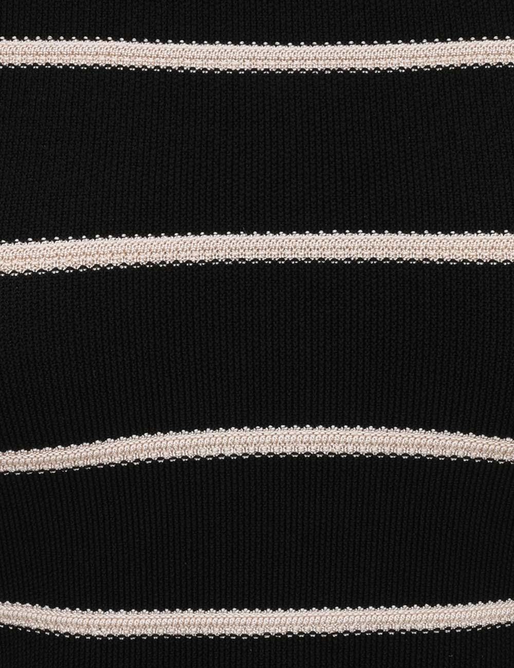 Zimmermann oc11z1025 Crush Stripe Cropped Top in White/Black Size M / US 6-8 / IT 42-44 - 6 Thumbnail