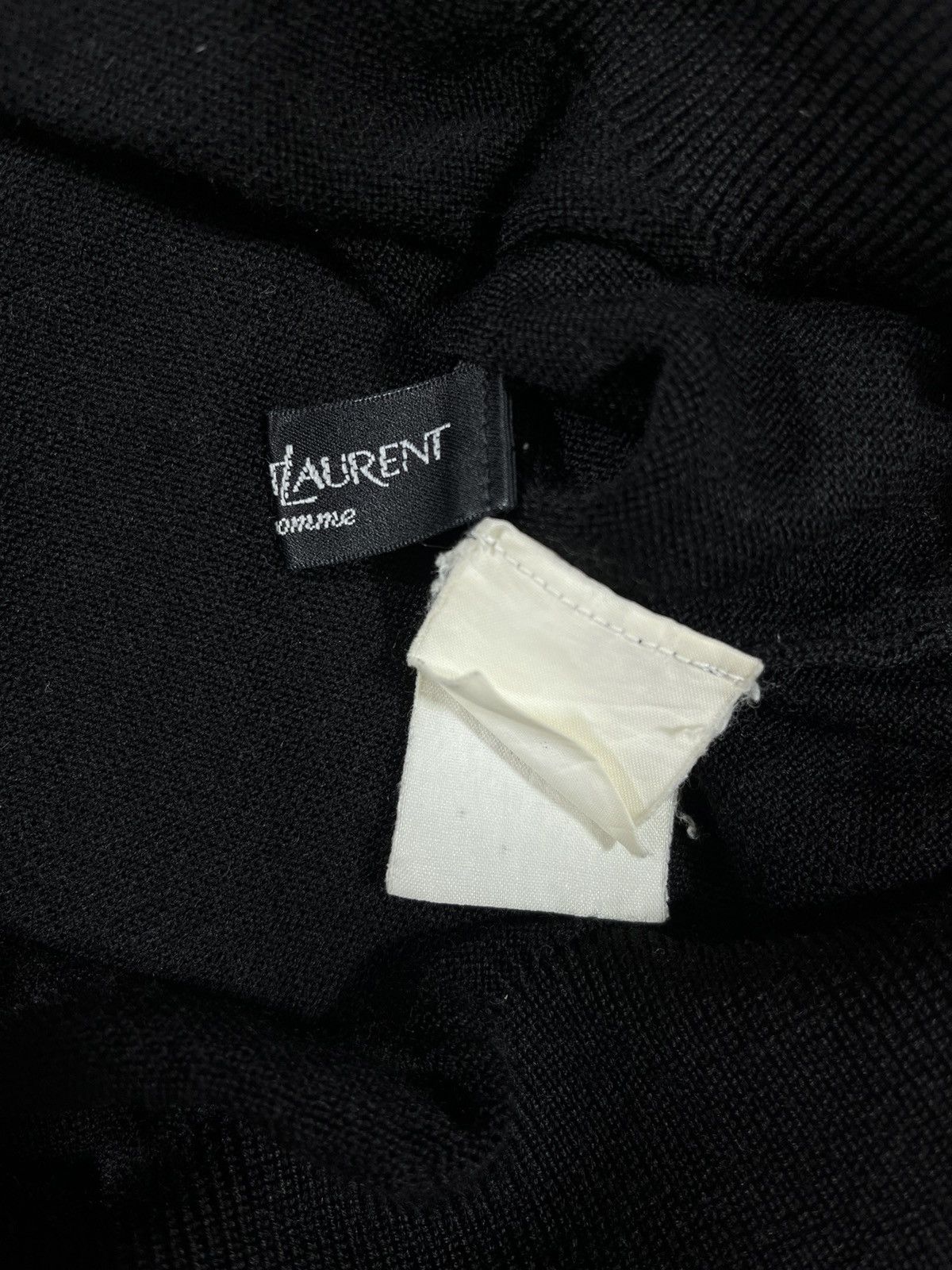 Yves Saint Laurent Yves Saint Laurent Pour Homme High Neck Knit Sweater Size US L / EU 52-54 / 3 - 7 Thumbnail