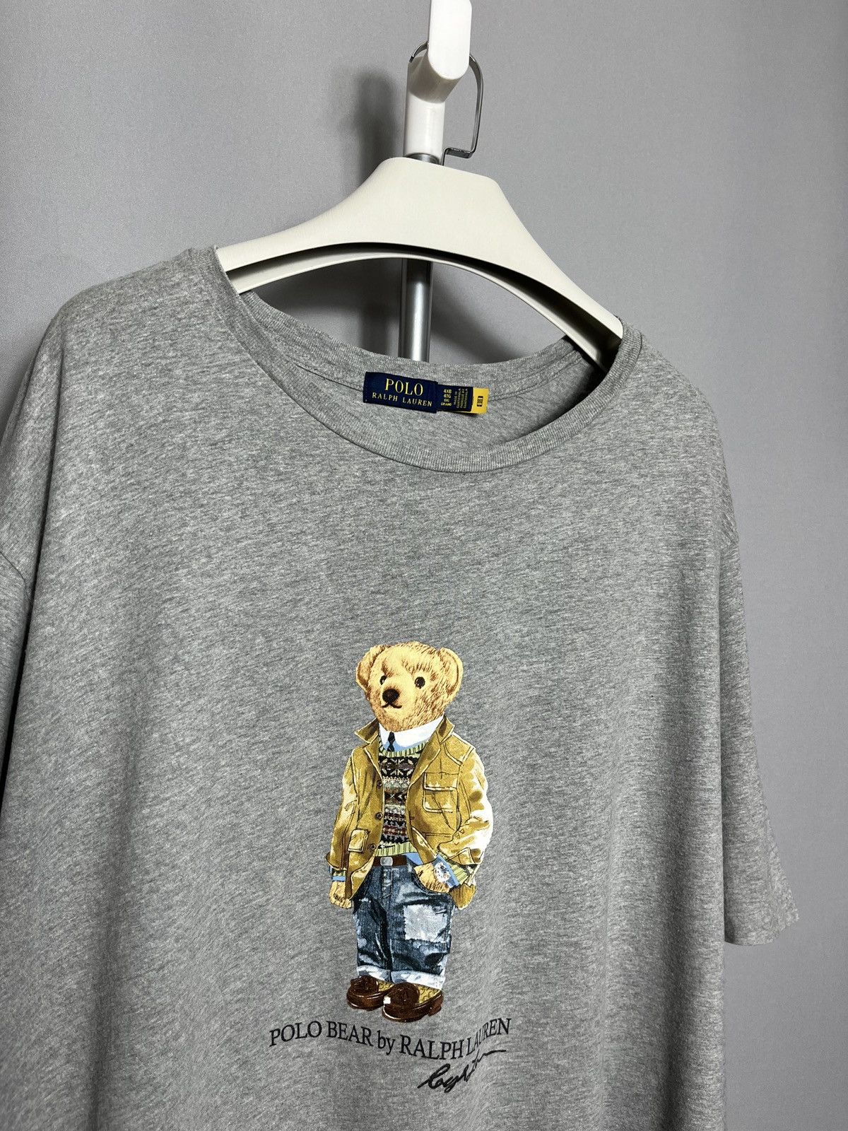Polo Ralph Lauren POLO RALPH LAUREN Polo Bear Mens T-Shirt Grey 4XL Size US XXL / EU 58 / 5 - 4 Thumbnail