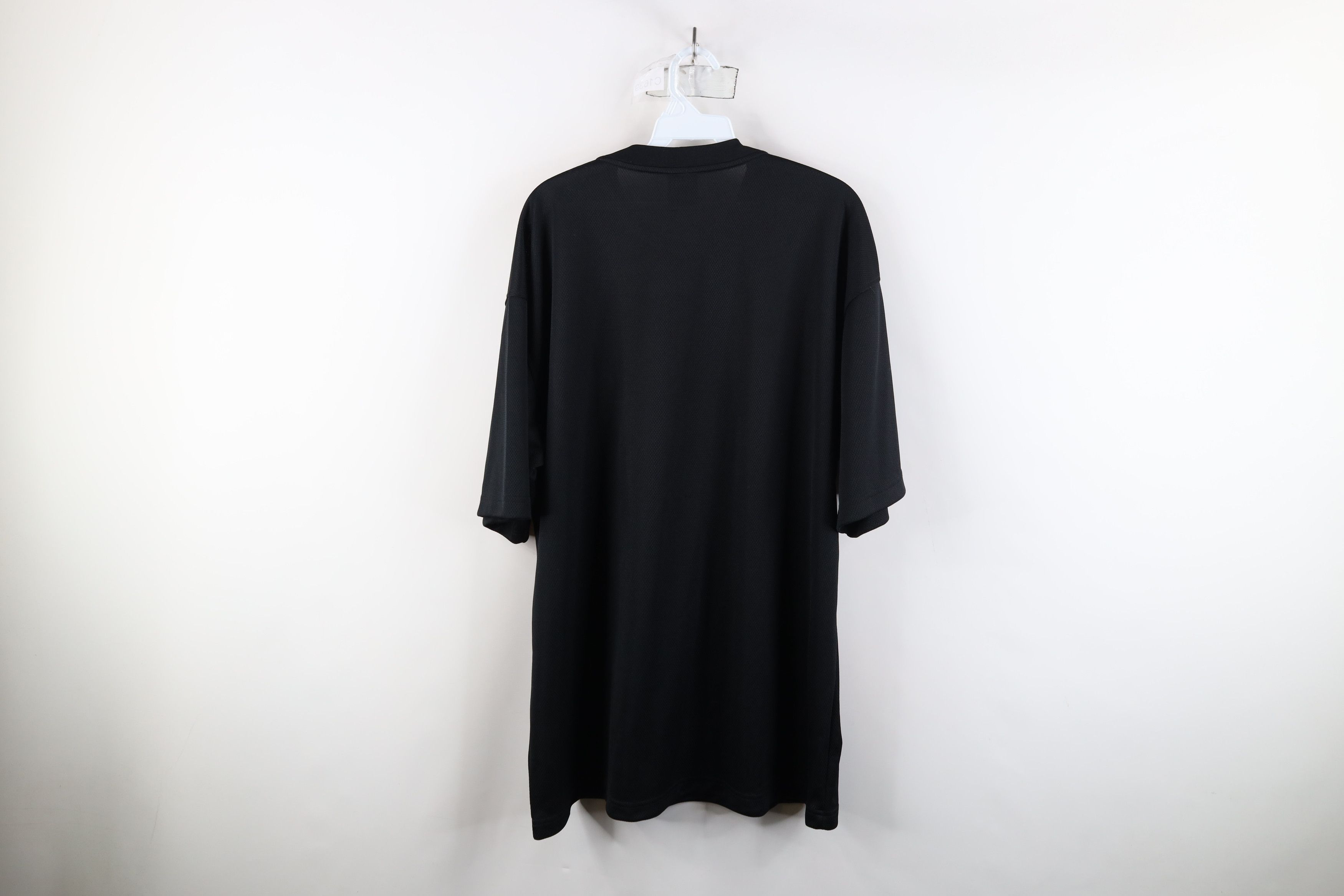 Nike × Vintage Vintage Nike Mini Swoosh Knit Short Sleeve T-Shirt Black Size US XL / EU 56 / 4 - 10 Thumbnail