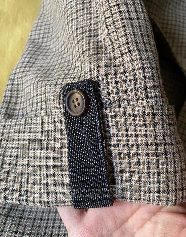 Brunello Cucinelli Brunello Cucinelli Linen suit jacket, linen weave, plaid c Size S / US 4 / IT 40 - 3 Thumbnail