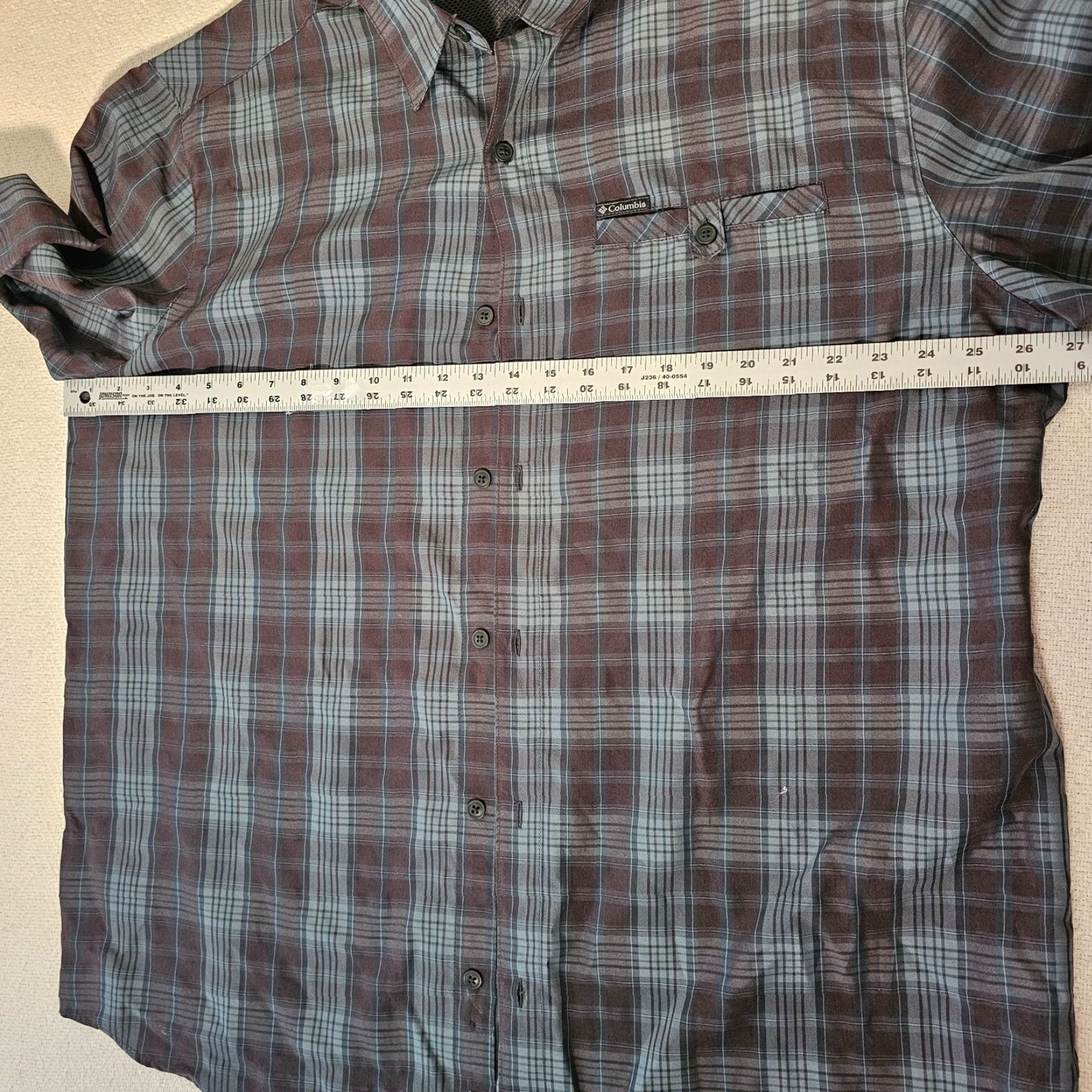 Vintage Columbia Men's Shirt 2XL Omni-Shade Long Sleeve Green Plaid Mens Size US XXL / EU 58 / 5 - 6 Thumbnail