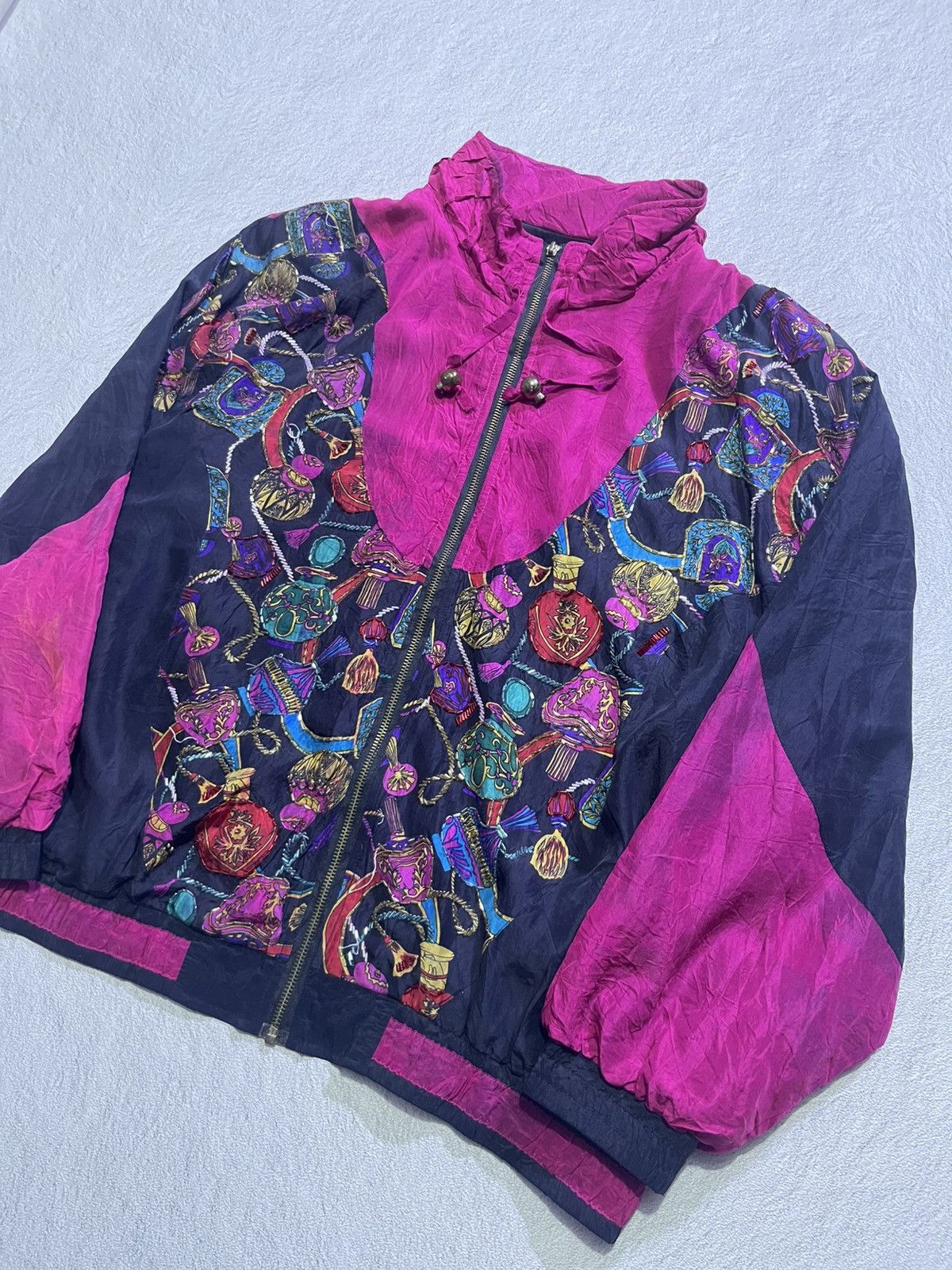 Hysteric Glamour Y2K THIN JACKET WITH TWO-COLOR GLITTER ORNAMENTAL MOTIF Size US L / EU 52-54 / 3 - 2 Thumbnail