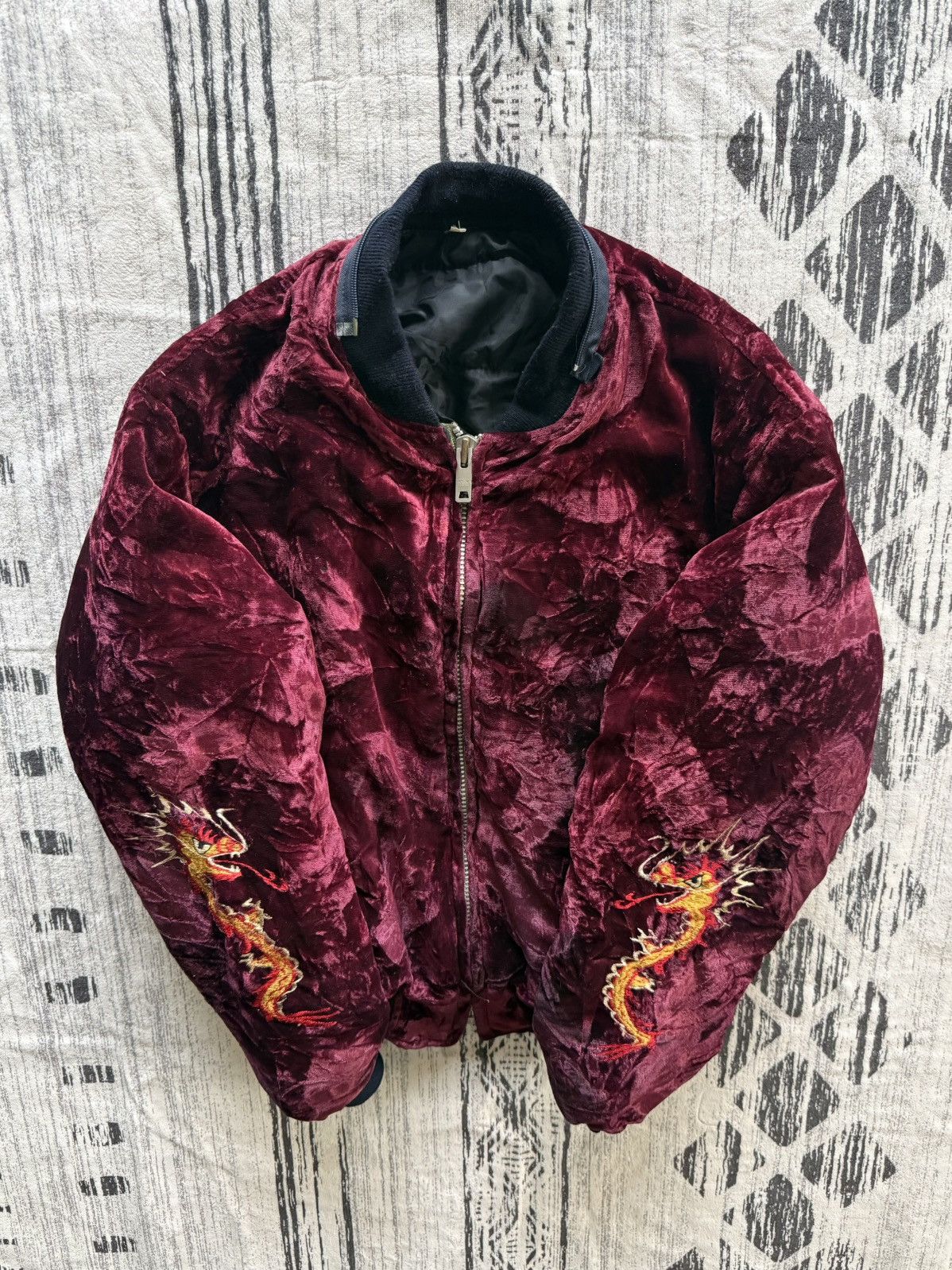 Japanese Brand 1970 Korea Velvet Souvenir Jacket Size US M / EU 48-50 / 2 - 3 Thumbnail