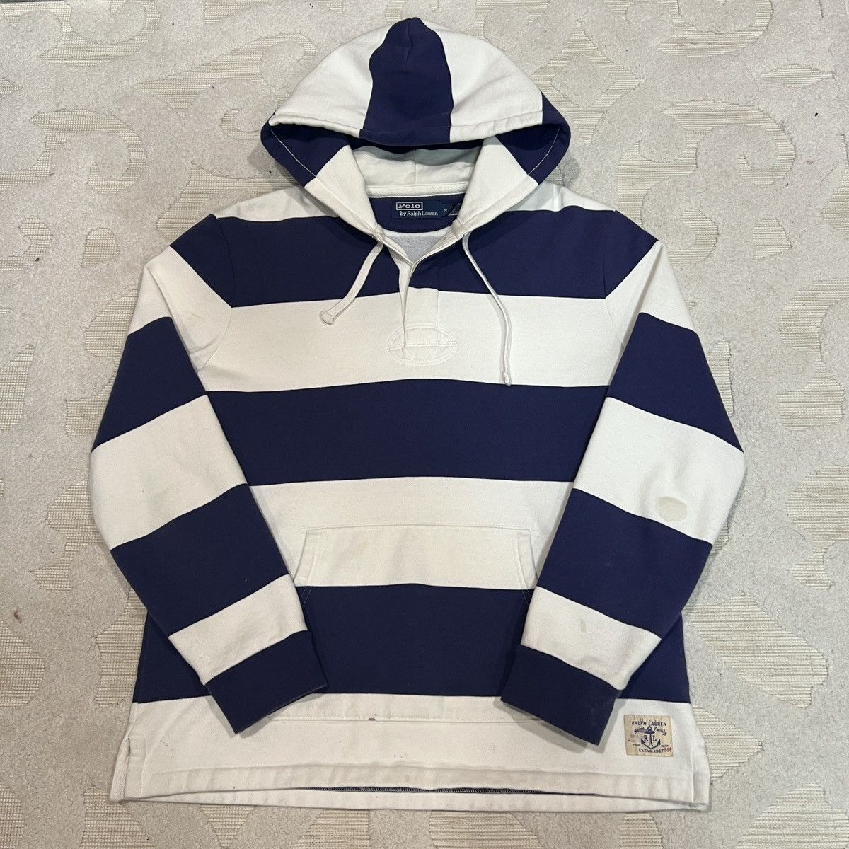 Polo Ralph Lauren Rugby Striped Hoodie Sweatshirt
