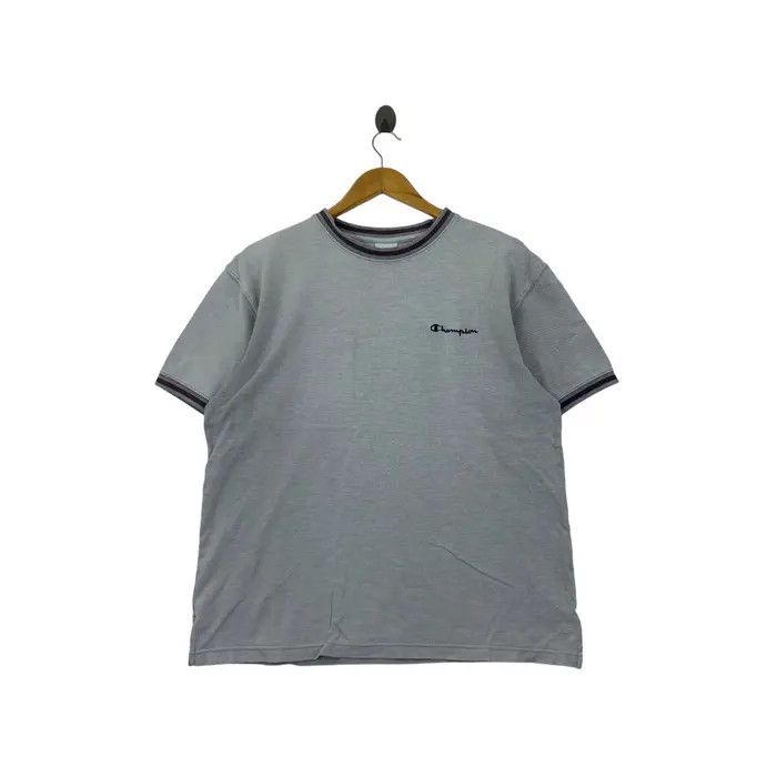 Champion Vintage CHAMPION USA SCRIPT Logo Natural Faded Ringer Size XL / US 12-14 / IT 48-50 - 1 Thumbnail