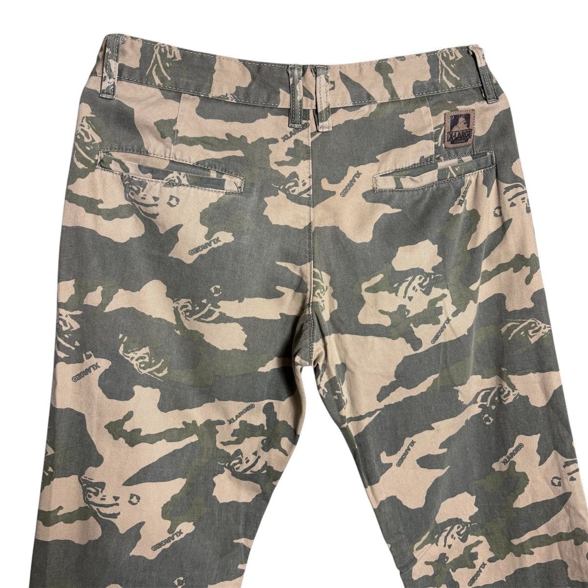 Vintage × X-LARGE Vintage X Large Skateboard Camo Pants Size US 32 / EU 48 - 4 Thumbnail