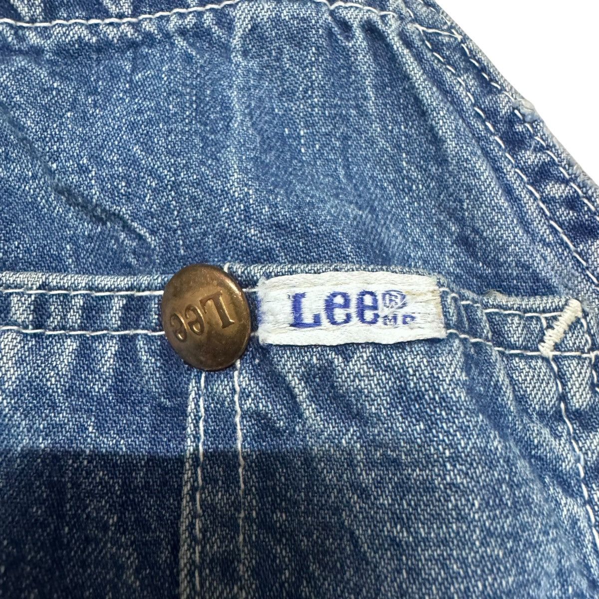 Lee Vintage 60s Lee Union Made Denim Overalls Size US 34 / EU 50 - 6 Thumbnail