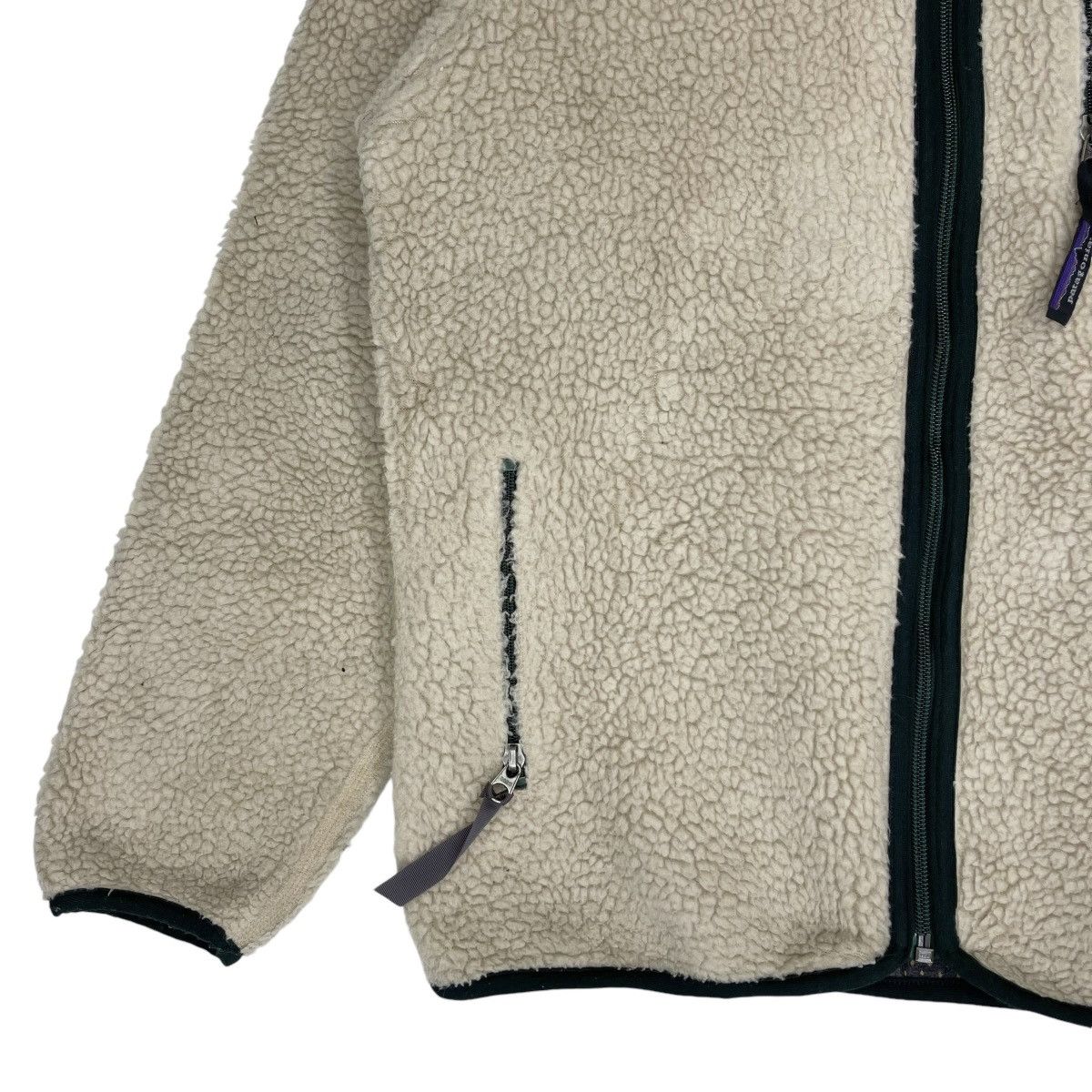 Patagonia × Vintage Vintage Patagonia Retro Fleece Jacket Cream Size US S / EU 44-46 / 1 - 4 Thumbnail