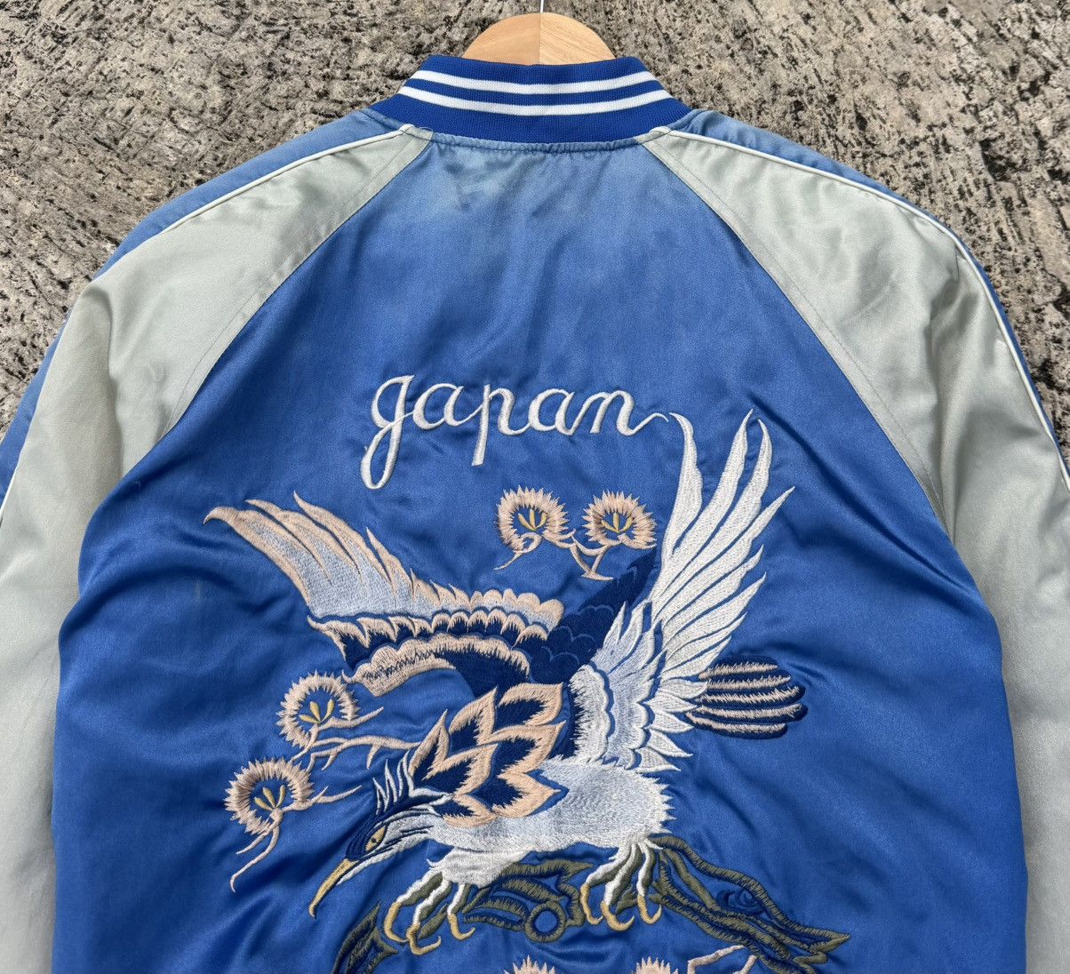 Vintage Vintage Japan Sukajan Souvenir Embroidery Eagle Satin Bomber Size US M / EU 48-50 / 2 - 6 Thumbnail