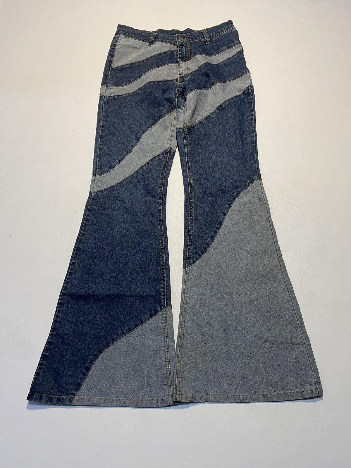If Six Was Nine × Le Grande Bleu (L.G.B.) × Vintage Vintage Flare Jeans Size 25" / US 0 / IT 36 - 1 Thumbnail