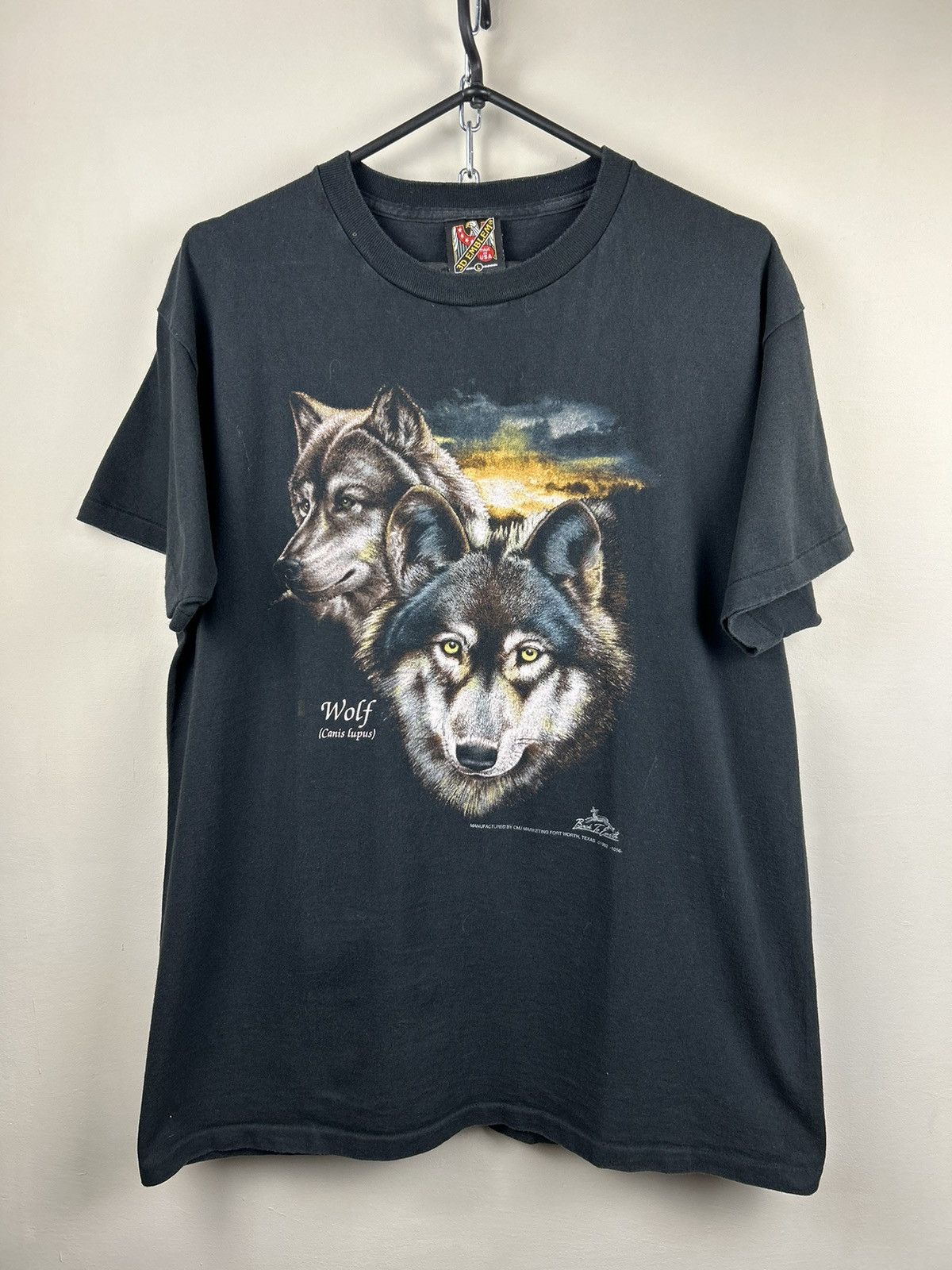 Harley Davidson Vintage 1992 3D Emblem Harley Davidson Wolf Black T shirt Size US L / EU 52-54 / 3 - 1 Thumbnail