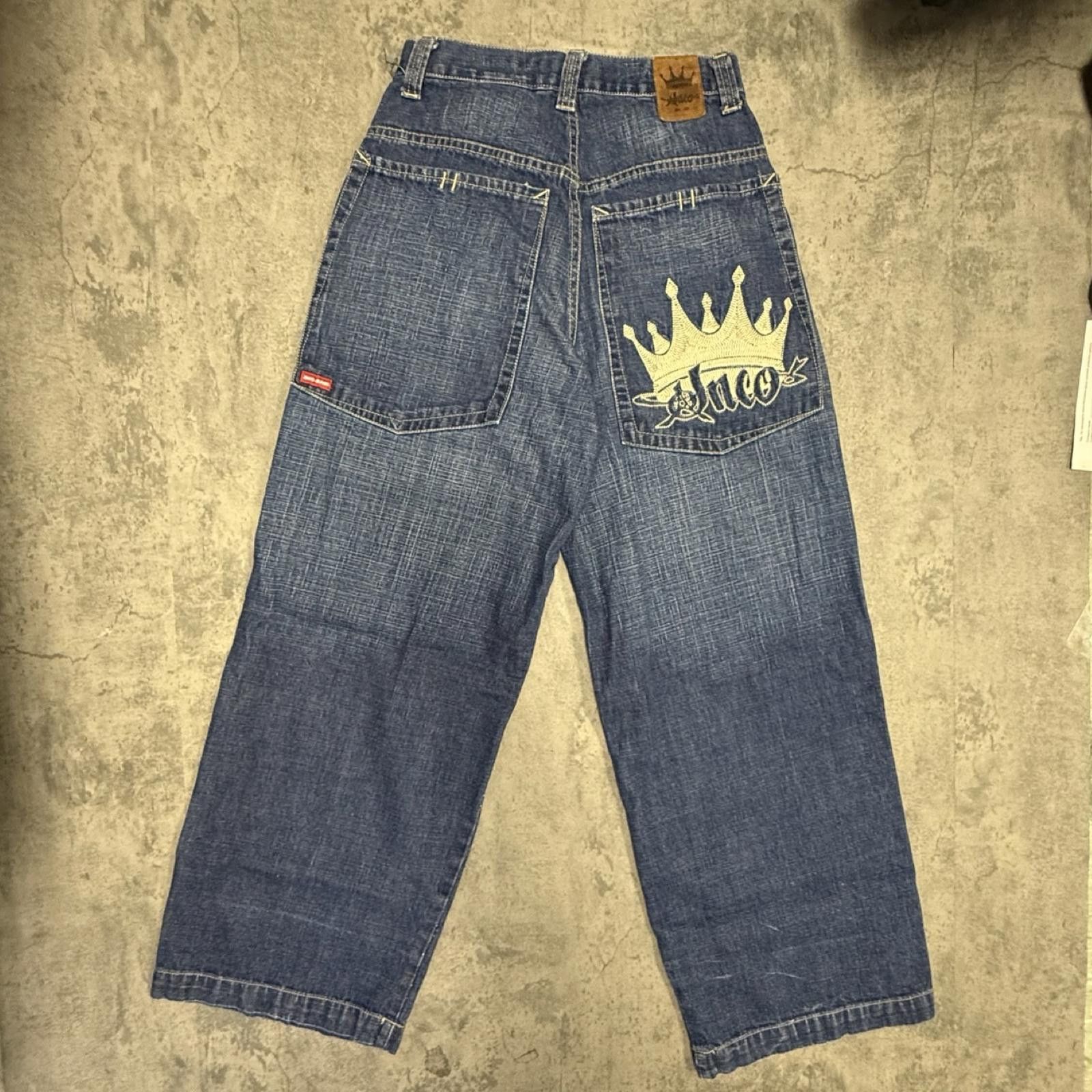 JNCO Y2K JNCO Crown Jeans -- 29 x 30 -- Size US 29 - 3 Thumbnail