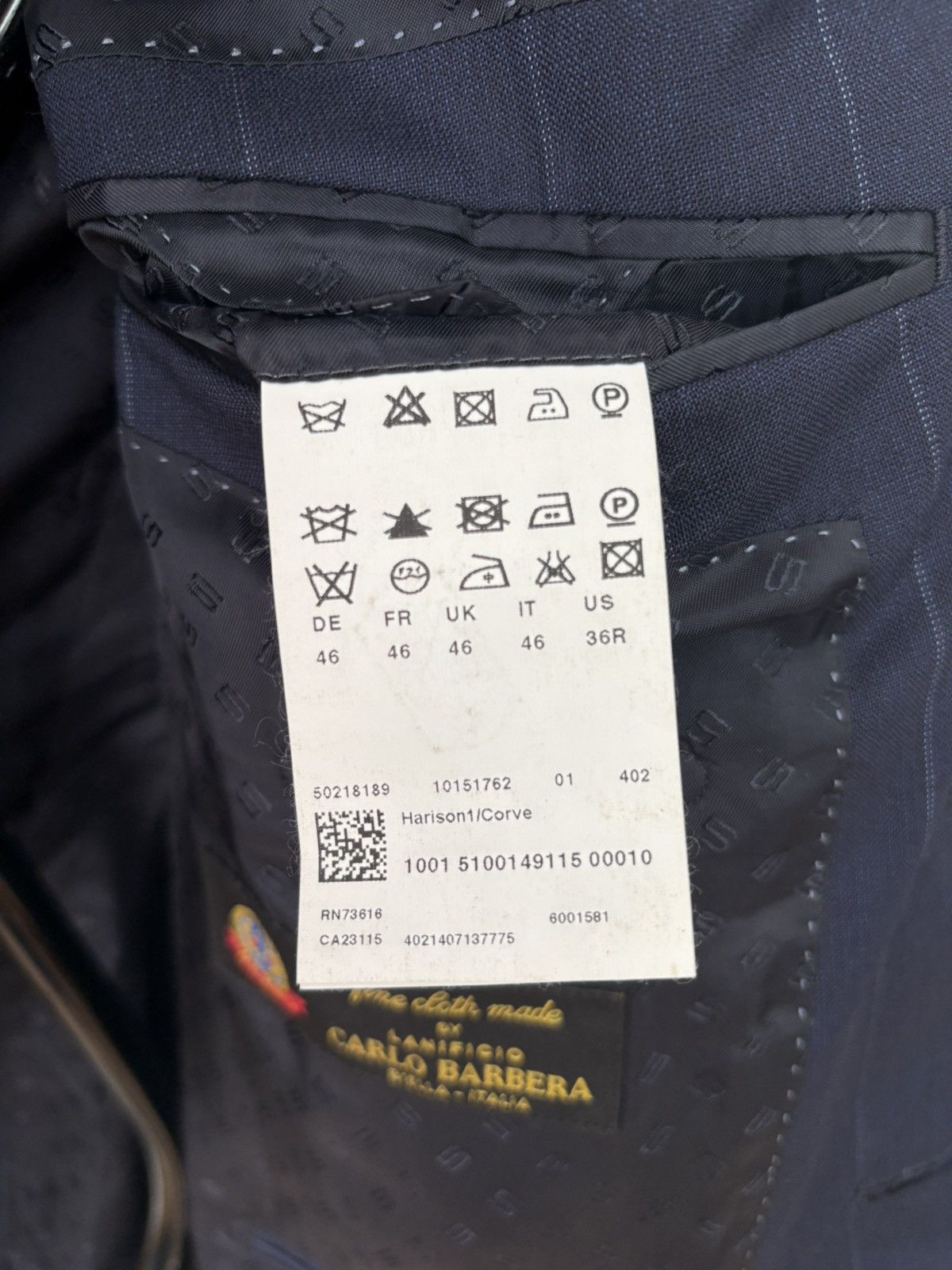 Designer × Hugo Boss Exclusive Men’s Hugo Boss Selection Suit – 100% Virgin Wool Size 46L - 9 Thumbnail