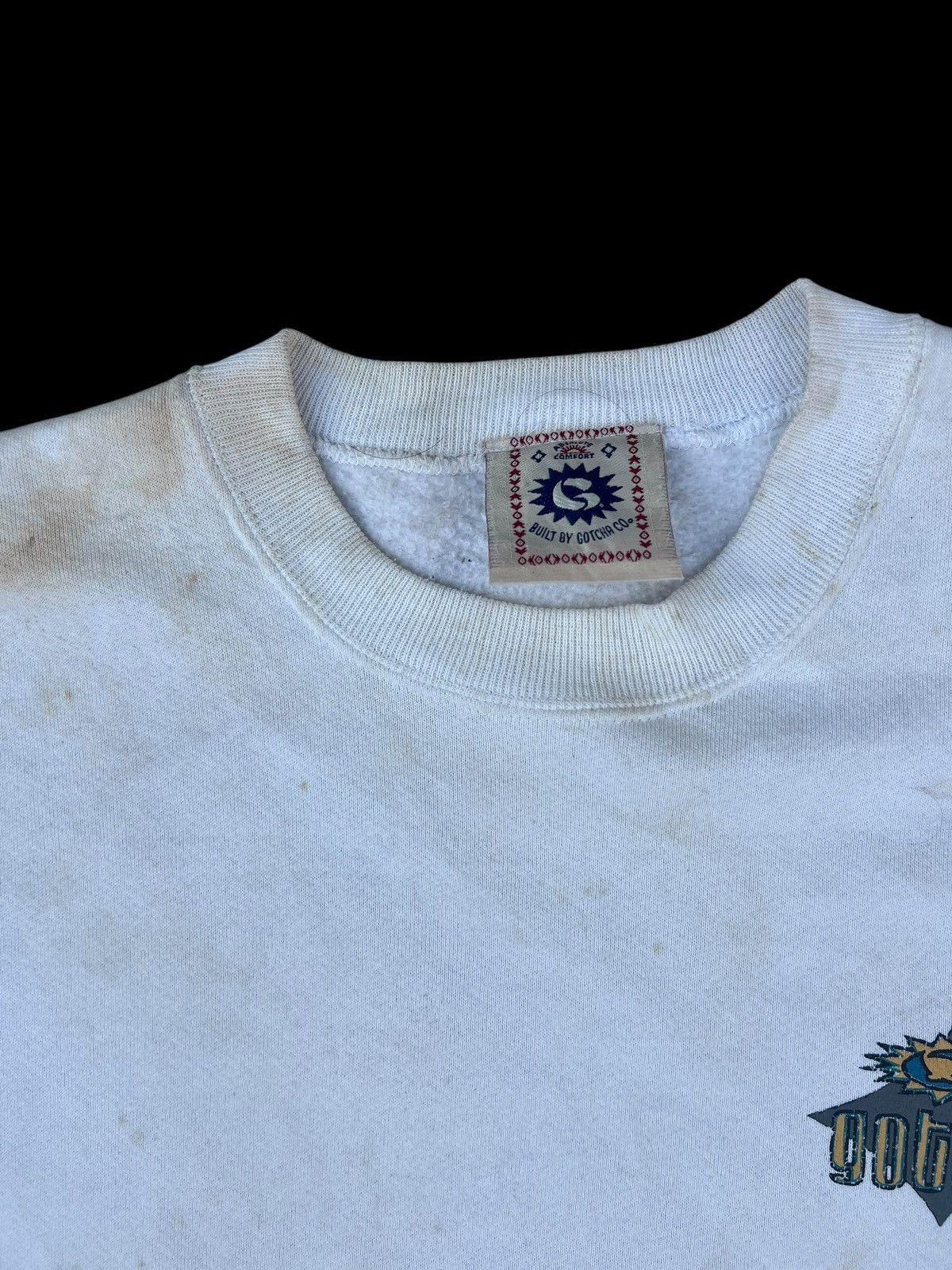 Gotcha Ageing Dirty Stains Vintage 90s Gotcha Sweatshirt Size US L / EU 52-54 / 3 - 6 Thumbnail
