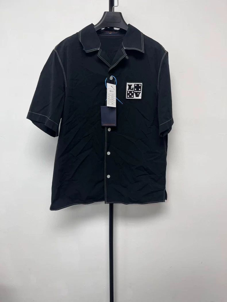 LOUIS VUITTON FW24 Logo Embroidered Shirt