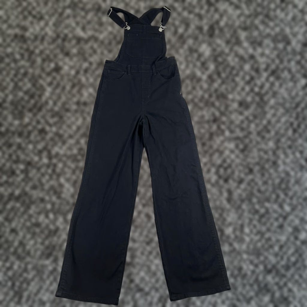 Levi's VINTAGE Levi's Black Denim Overalls High Waist Side Zipper Size 25 Womens Size 42" / US 20 - 1 Thumbnail