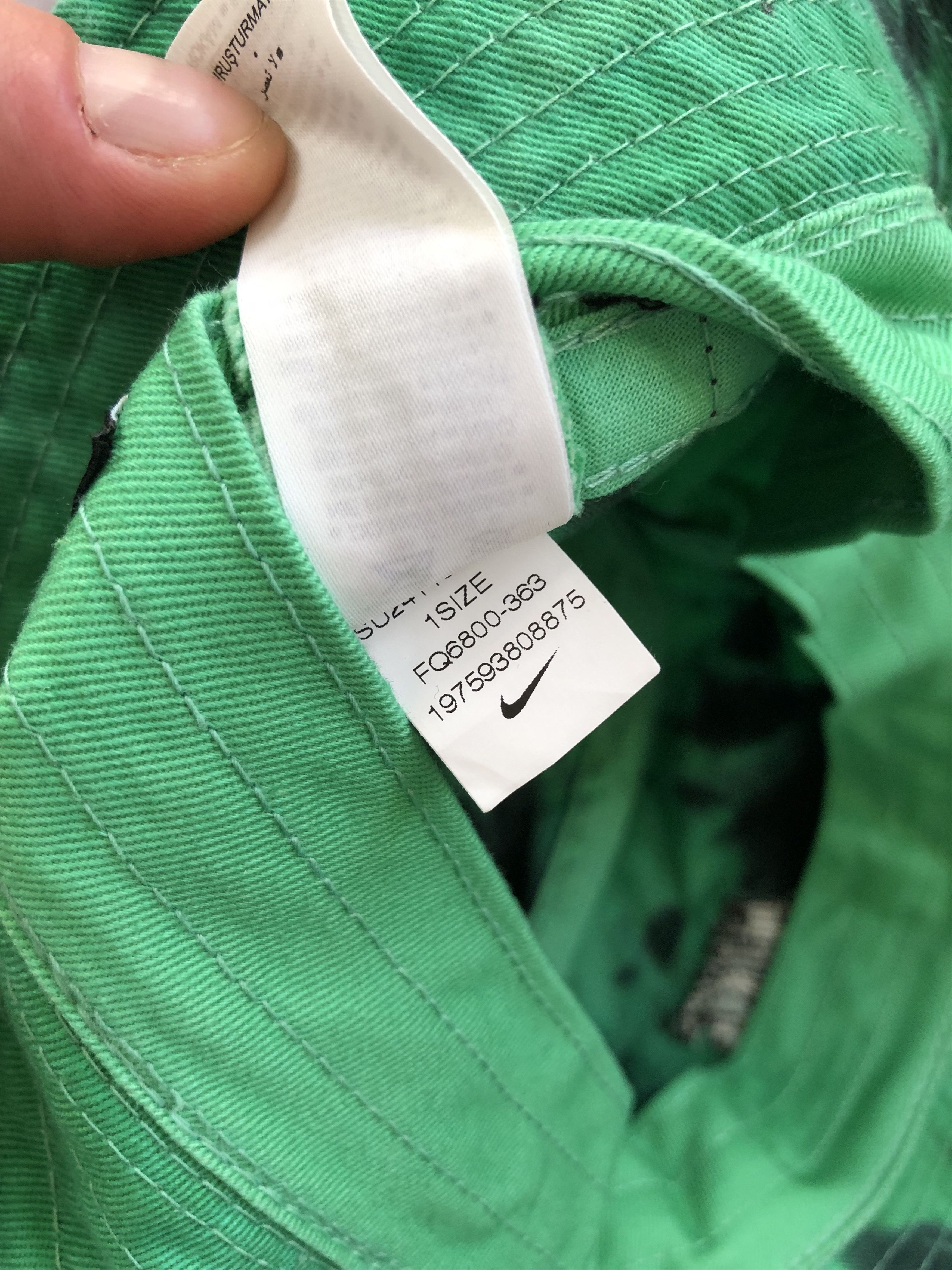 Nike NIKE Big Logo Spotted Panama Hat Streetwear Y2k Size ONE SIZE - 7 Thumbnail