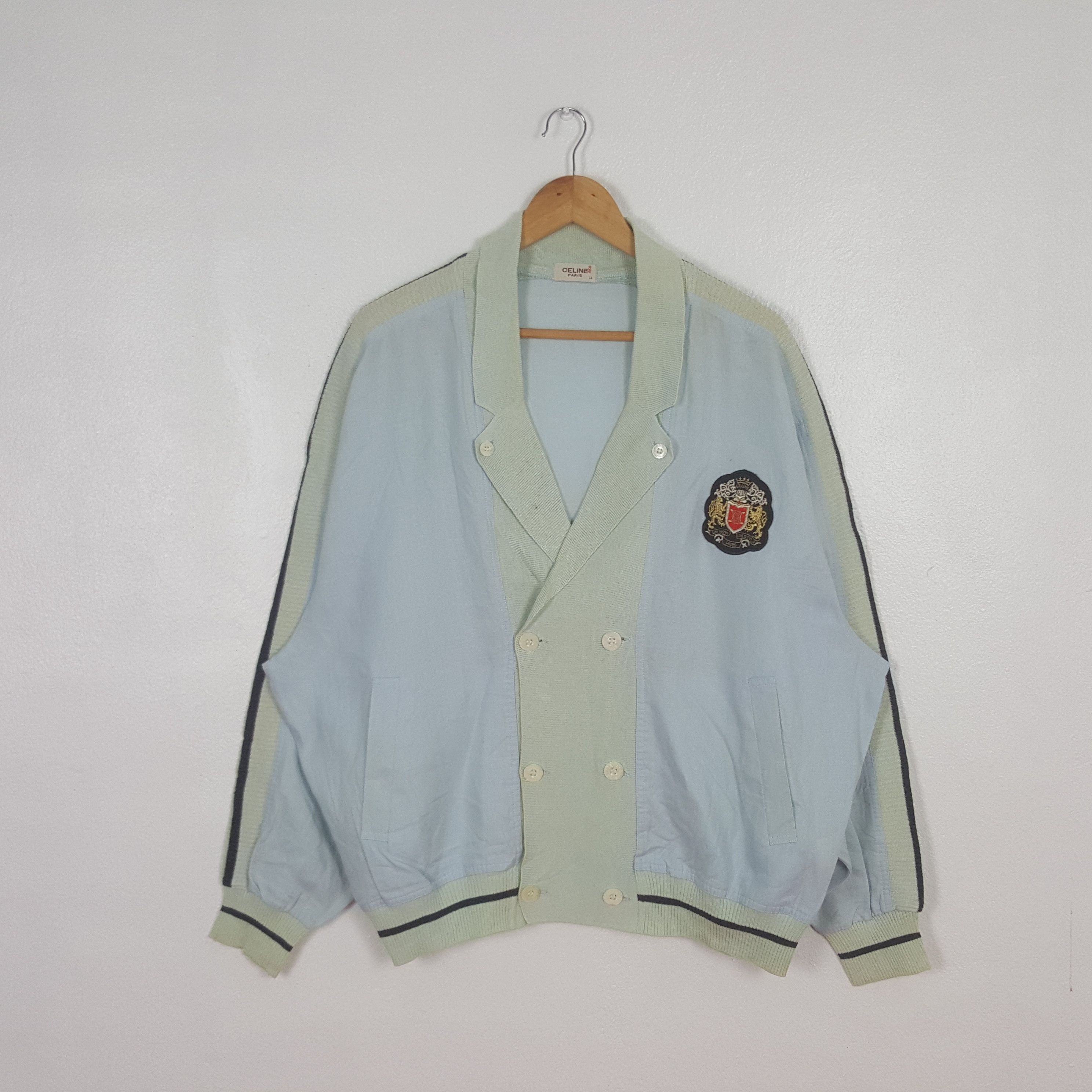 Vintage Celine Paris Luxury Brand Cardigan Jacket C313N23